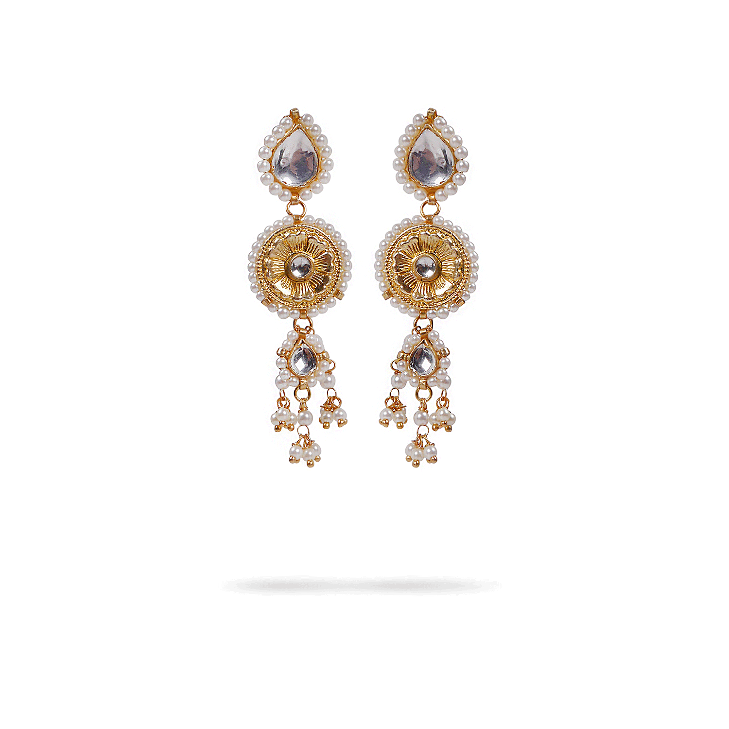Naavya Kundan and Pearl Necklace Set