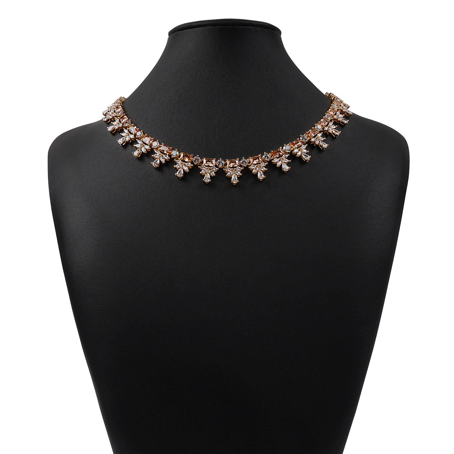 Eliana Cubic Zirconia Necklace Set in White