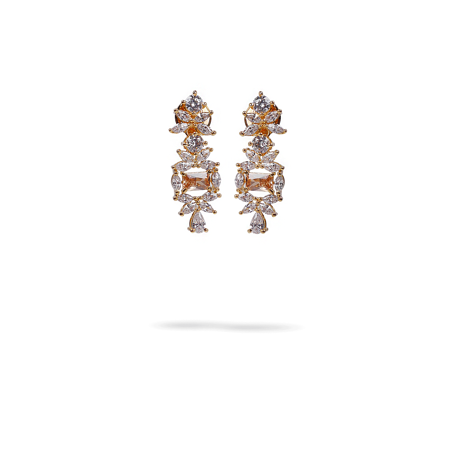 Eliana Cubic Zirconia Necklace Set in White