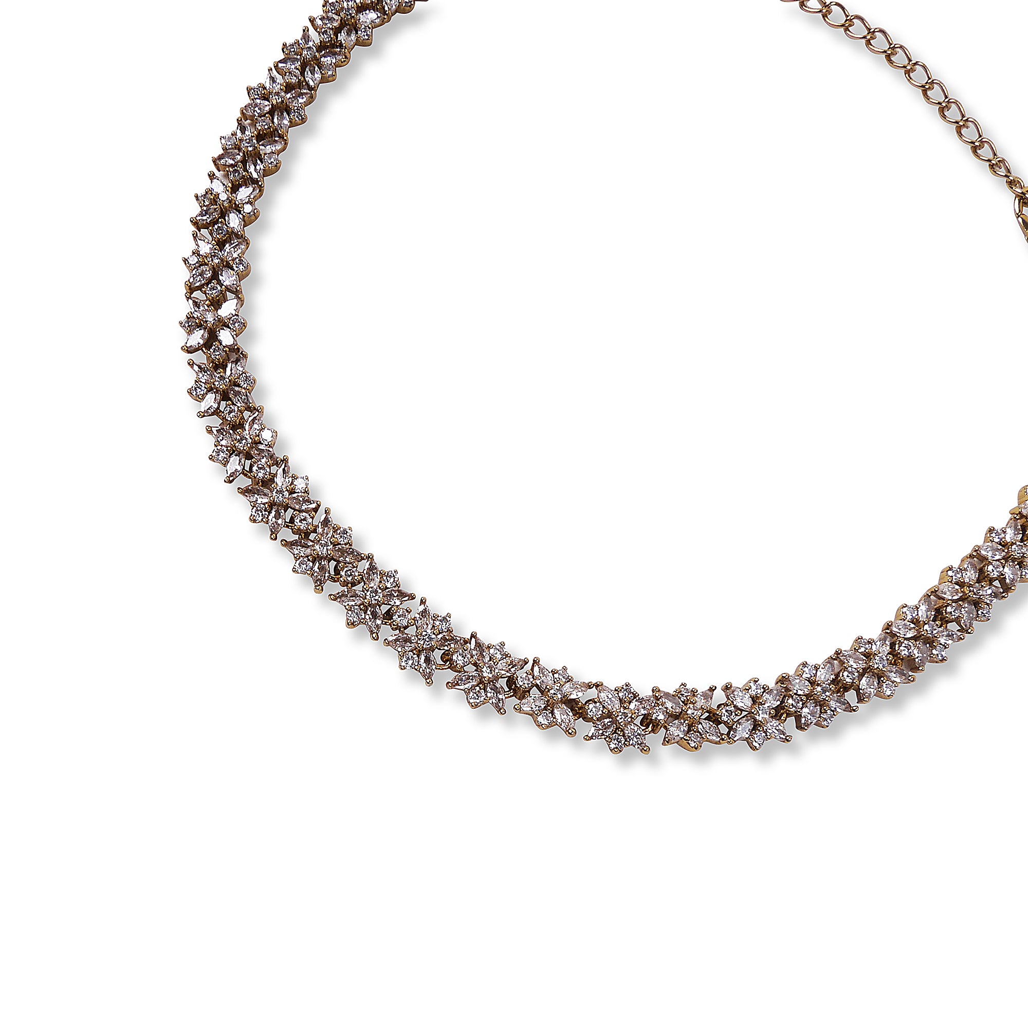 Stellar Cubic Zirconia Anklet in White