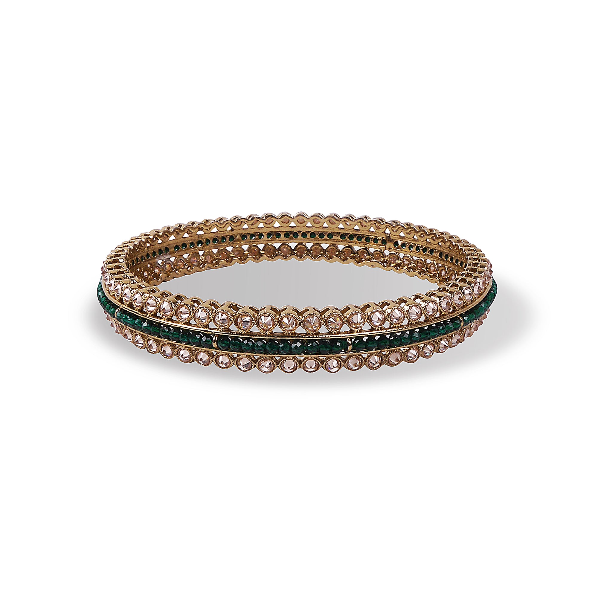Saiya Green Crystal Bangle