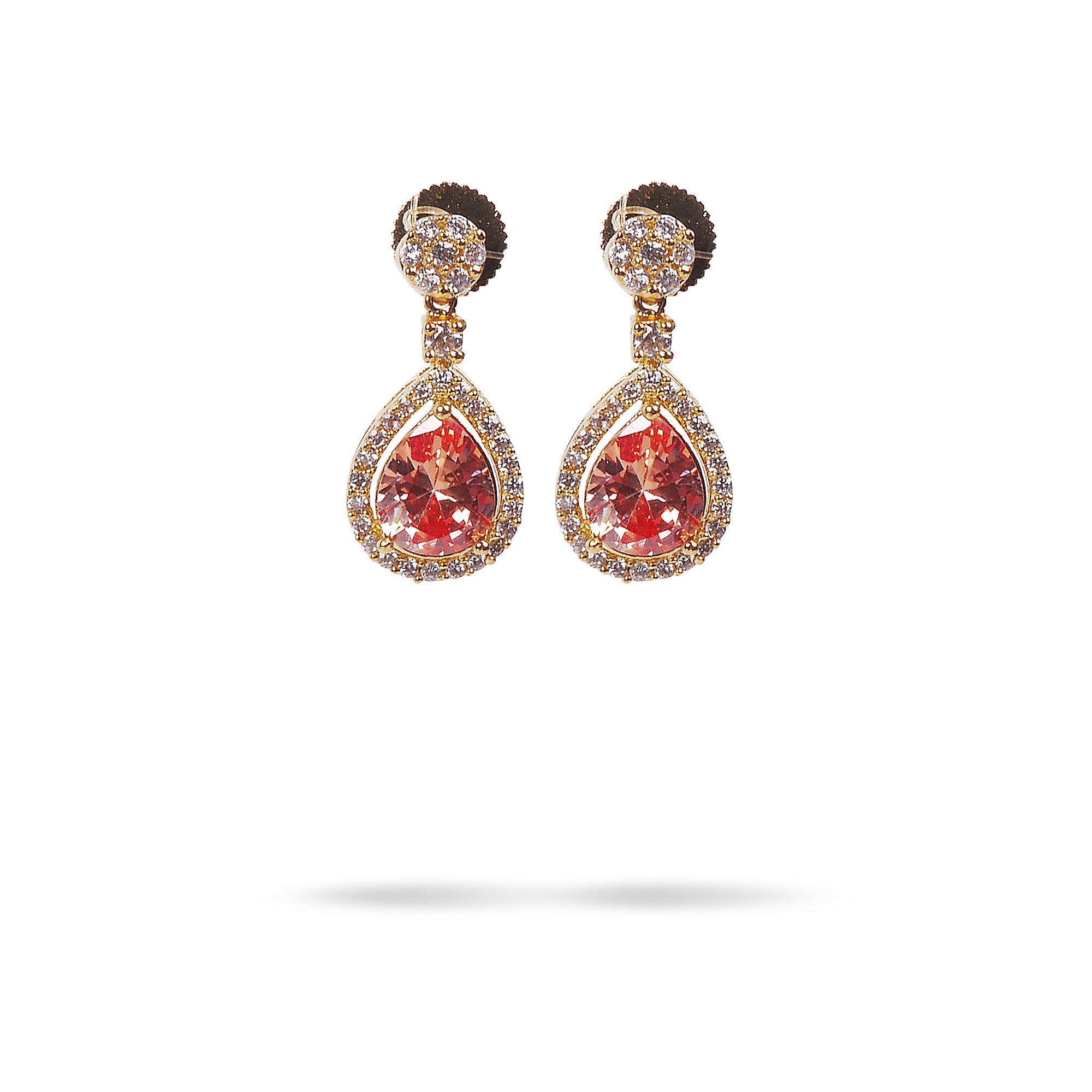 Topaz Drop Cubic Zirconia Necklace Set