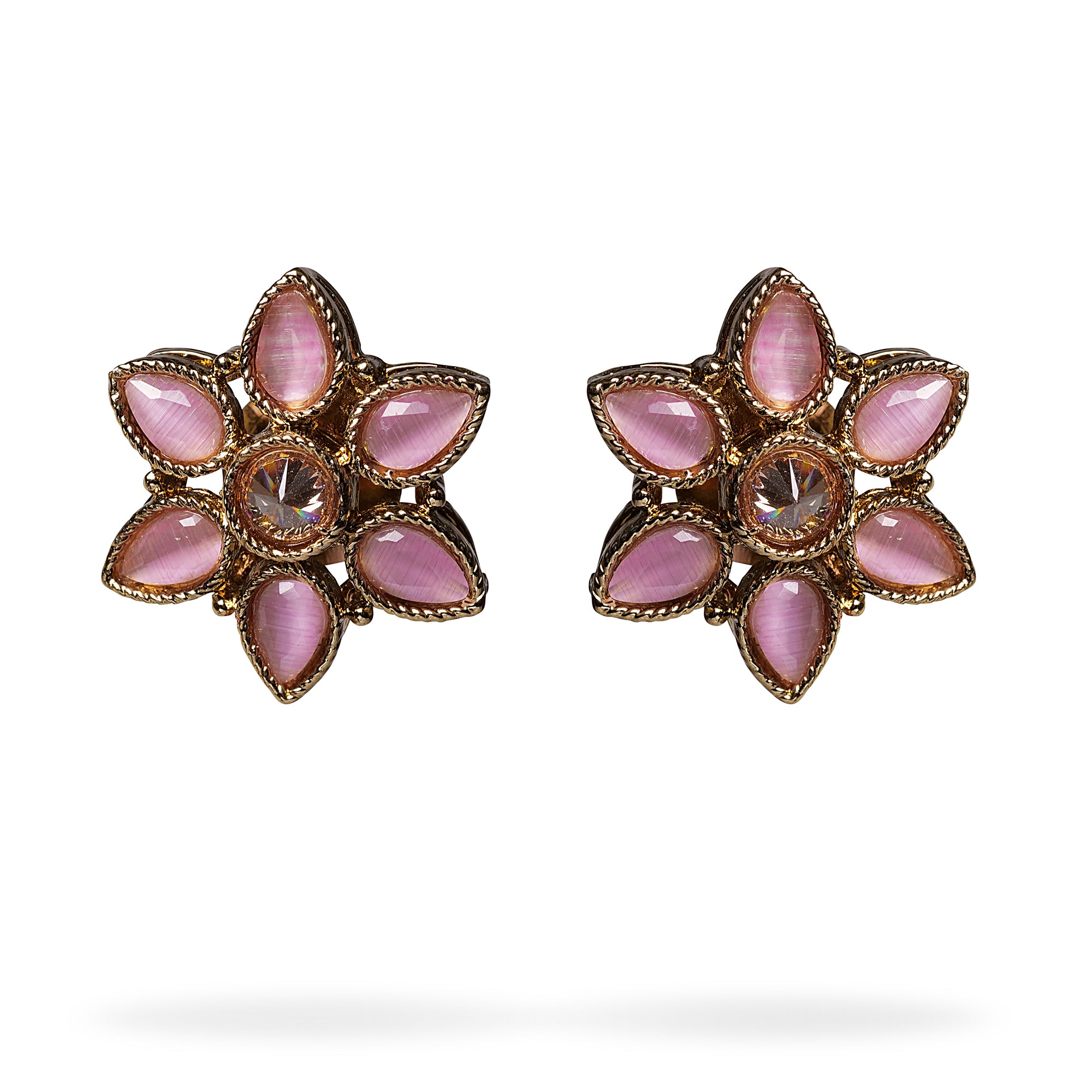 Joy Ear Studs in Light Pink
