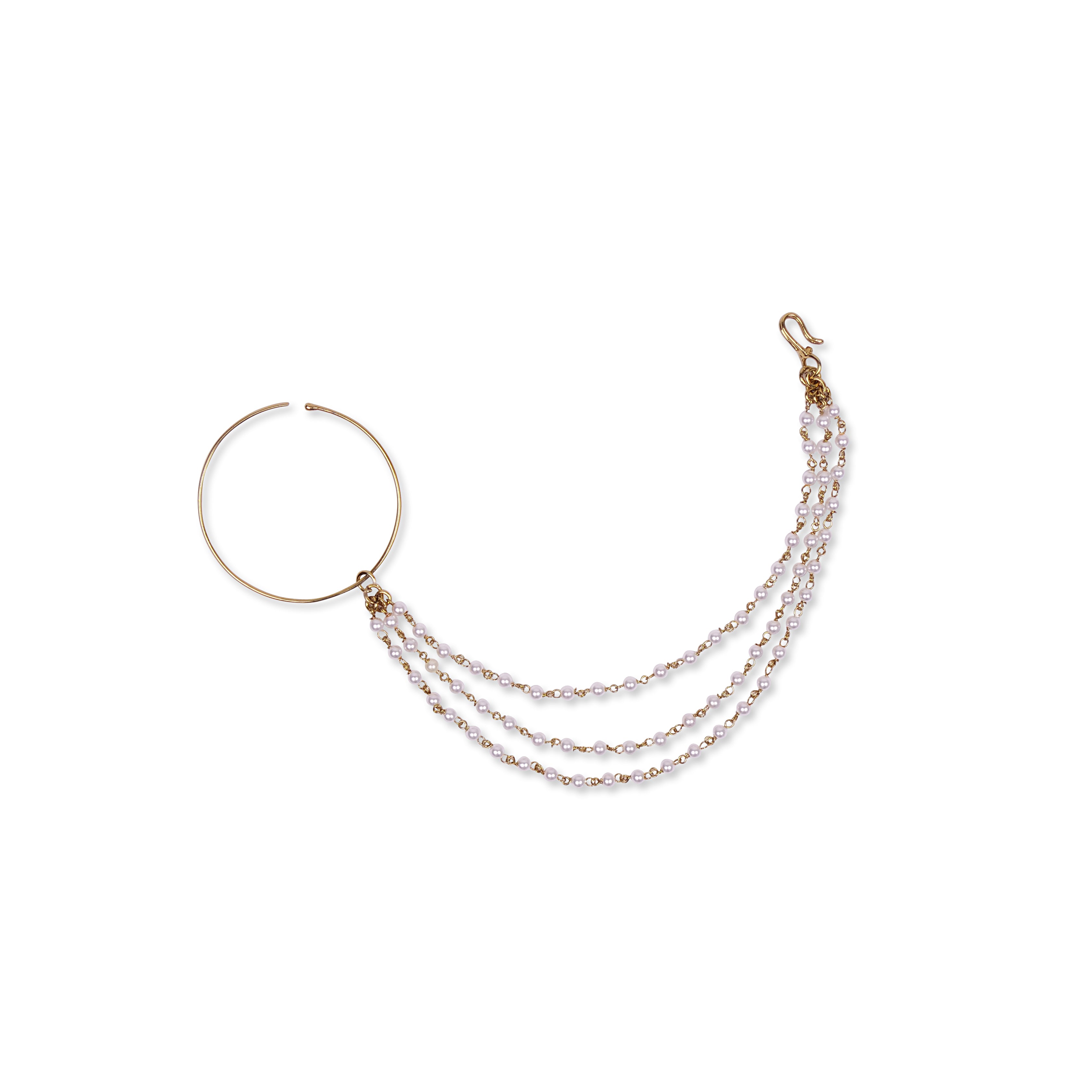 1.5" Plain Bridal Nose Ring in Antique Gold