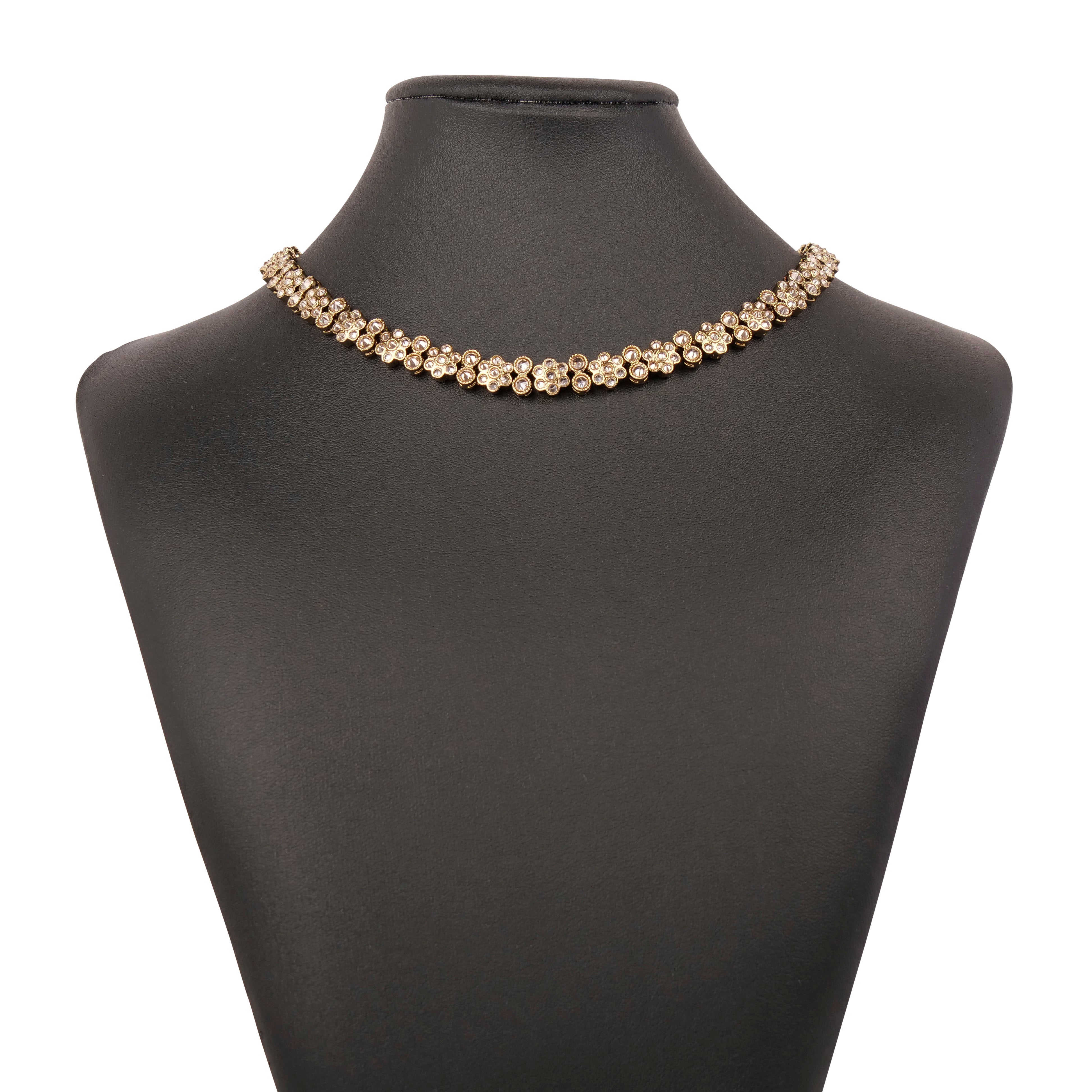 Forever Floral Necklace in Light Topaz