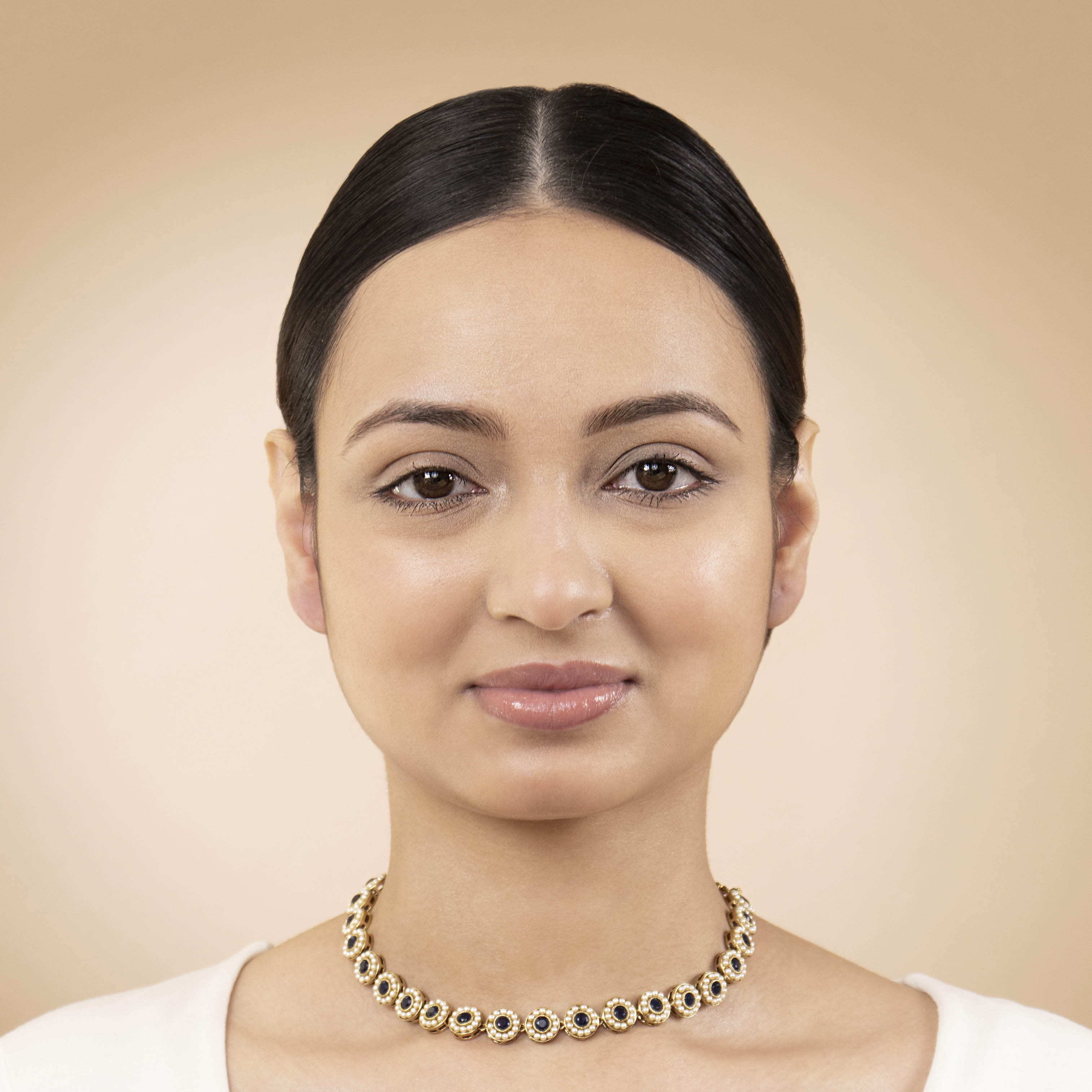 Leela Necklace in Navy
