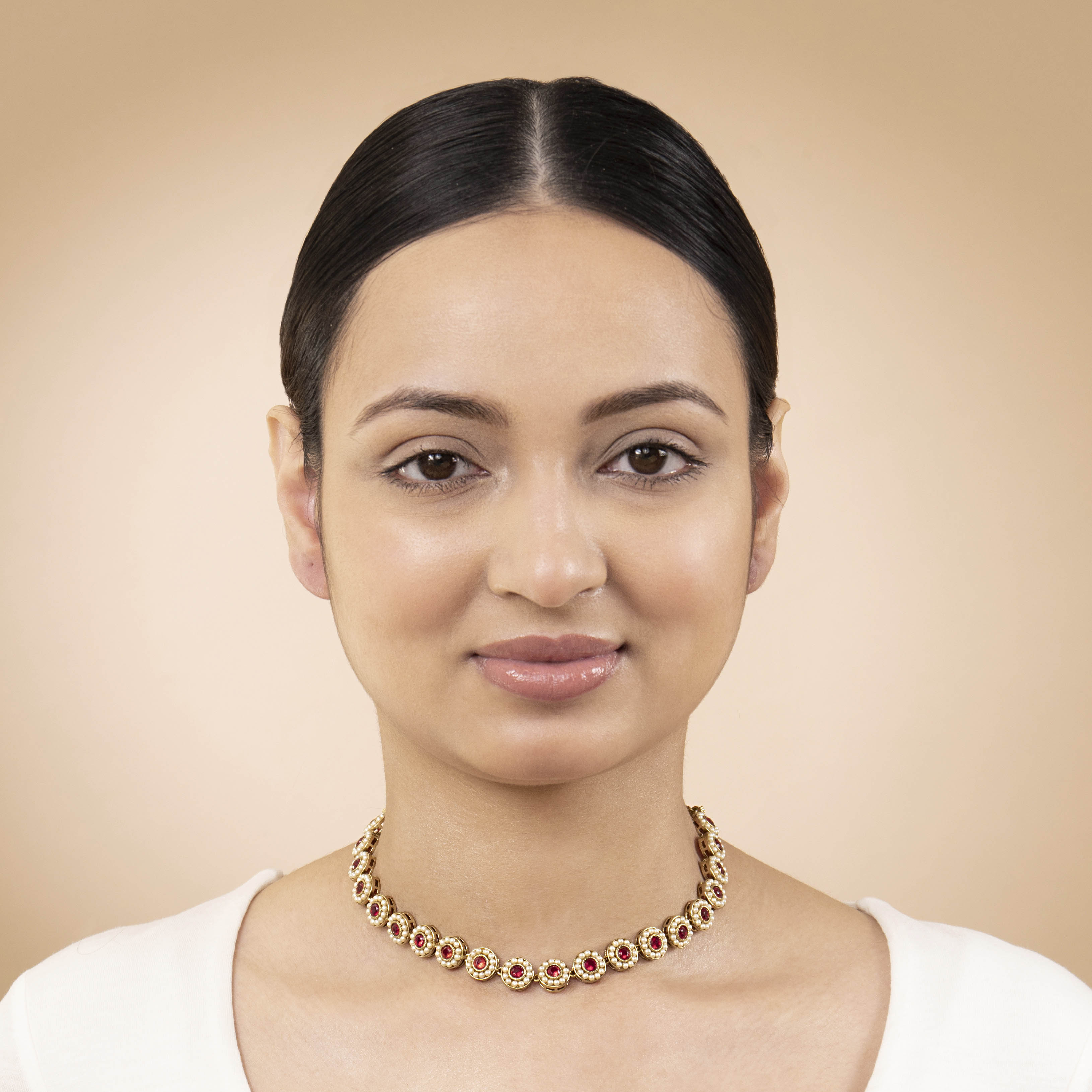 Leela Necklace in Red