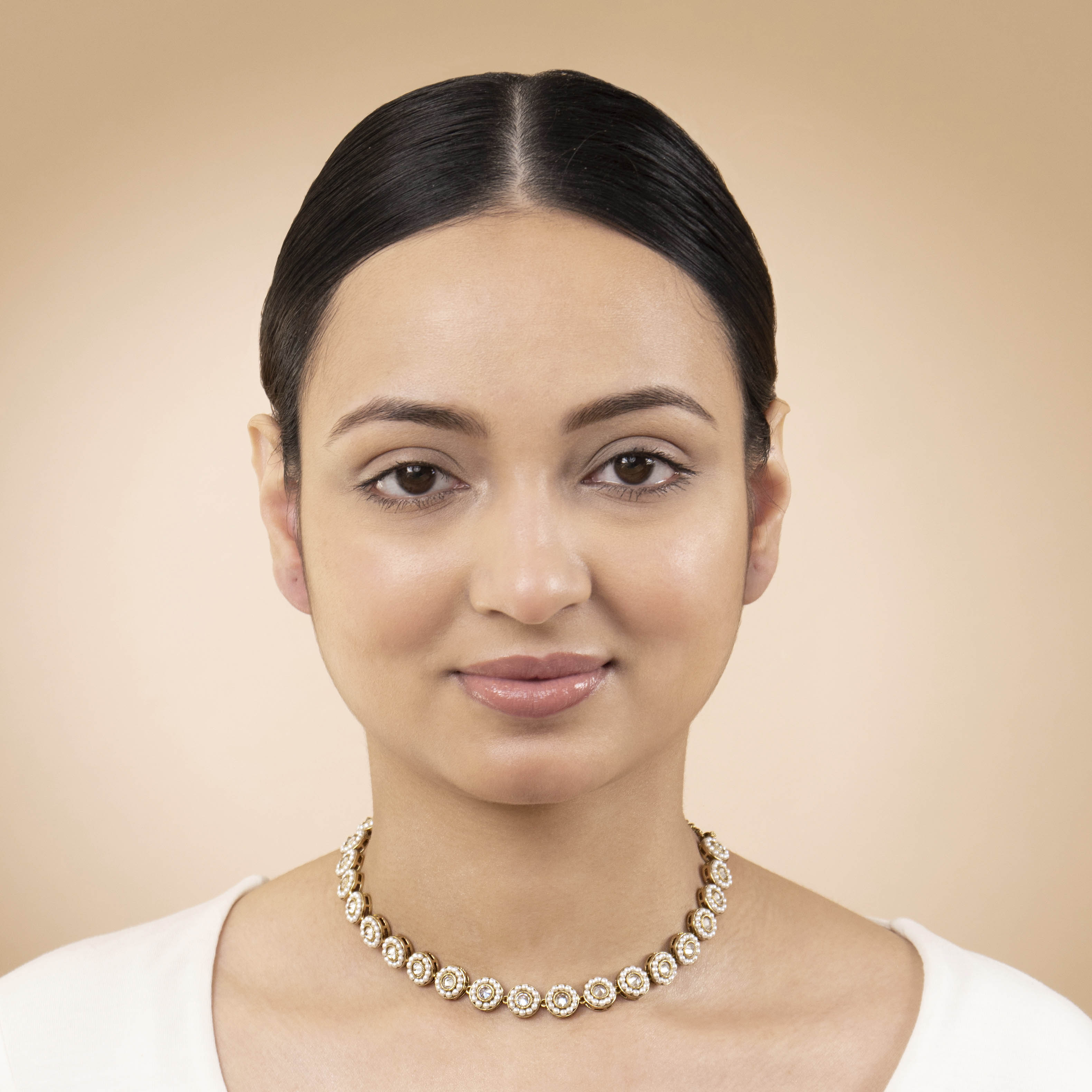 Leela Necklace in White