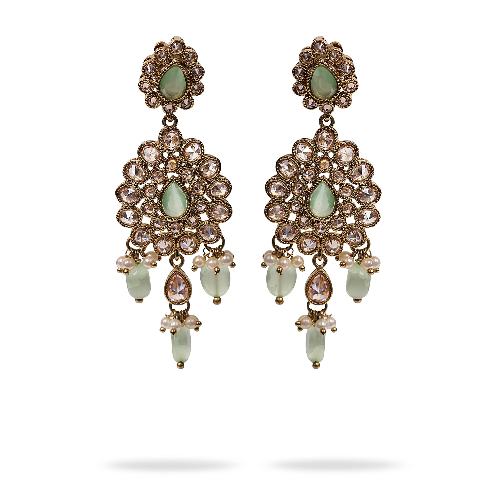 Nilima Necklace Set in Mint