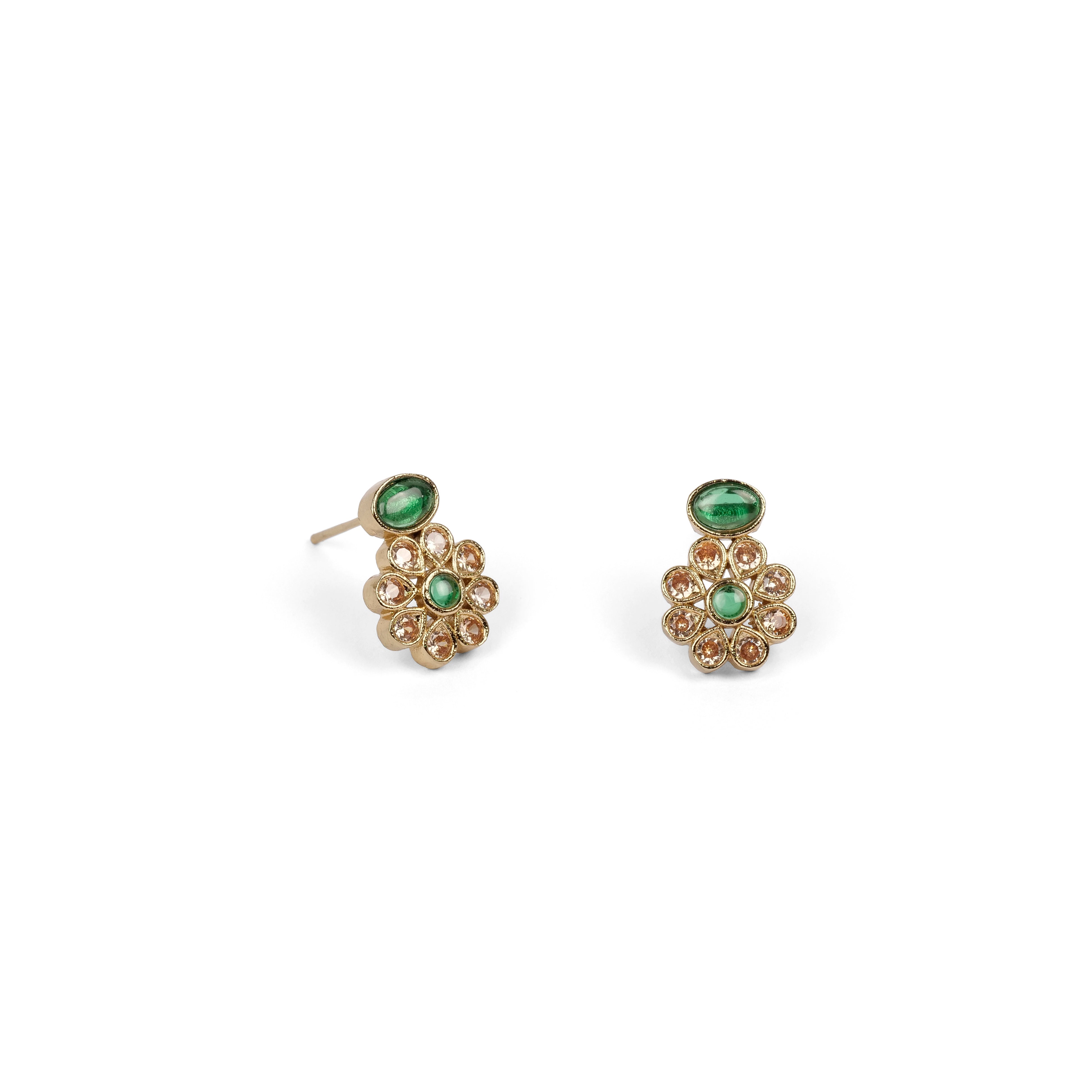 Jasmine Necklace Set in Green