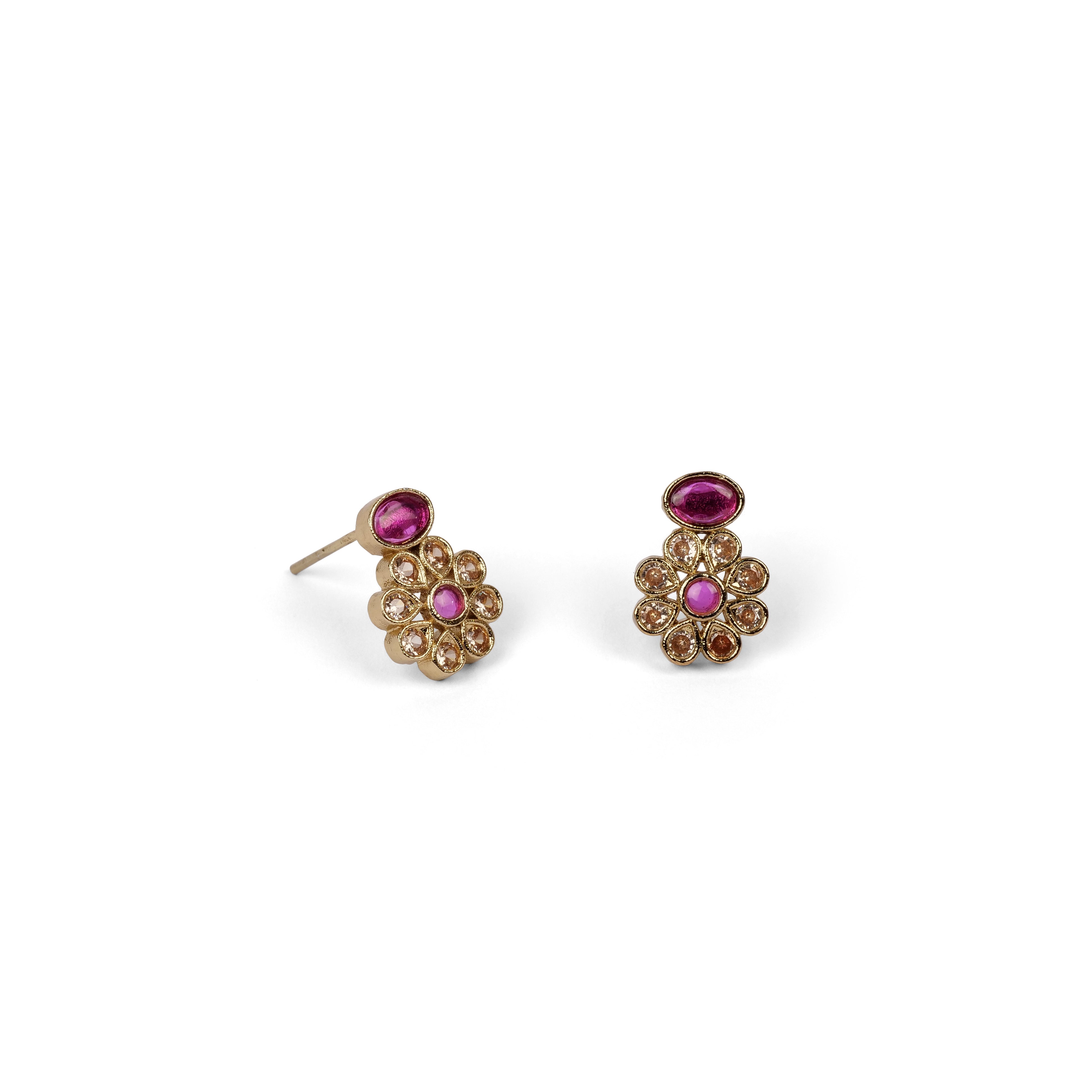 Jasmine Necklace Set in Ruby