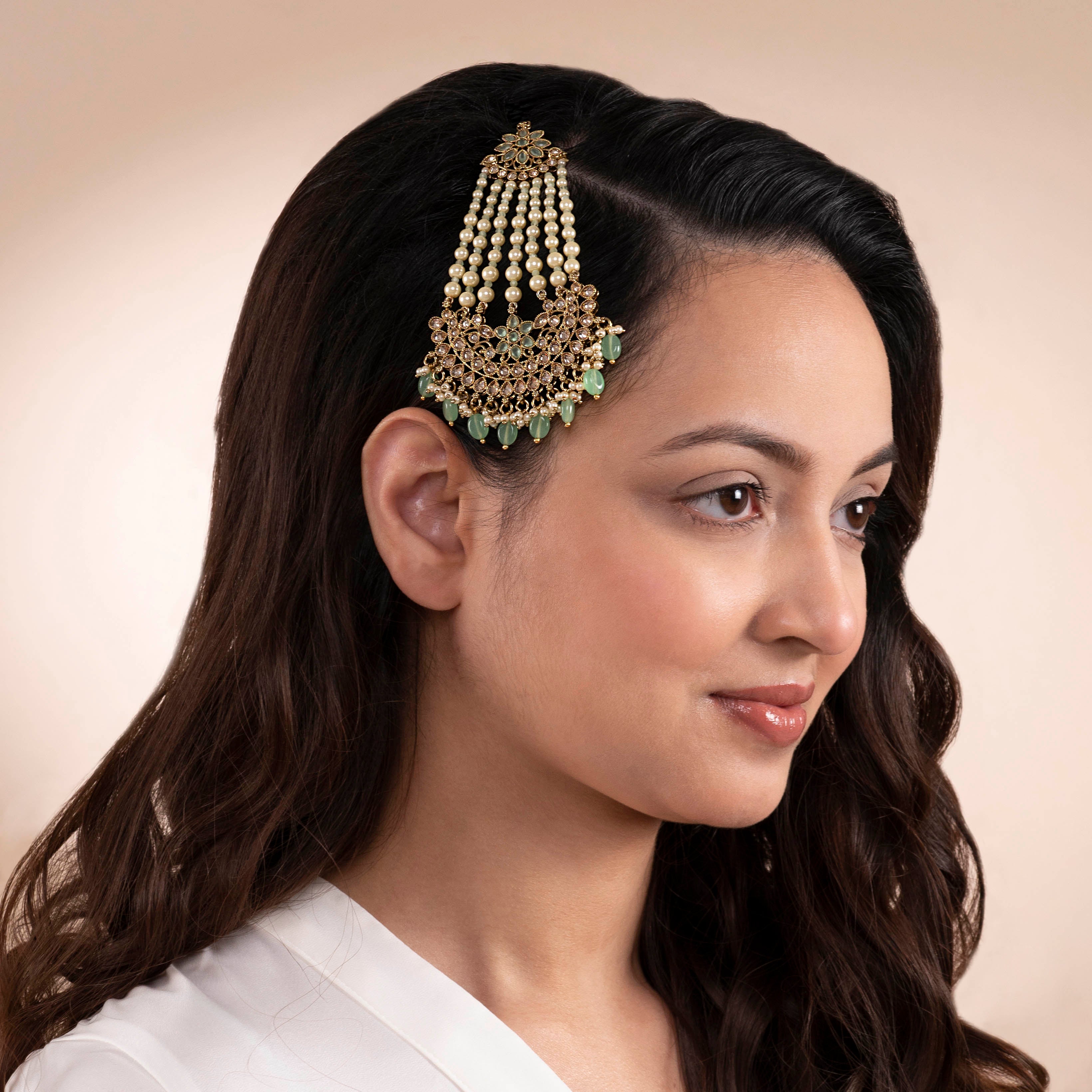 Avni Mint Green Jhumar