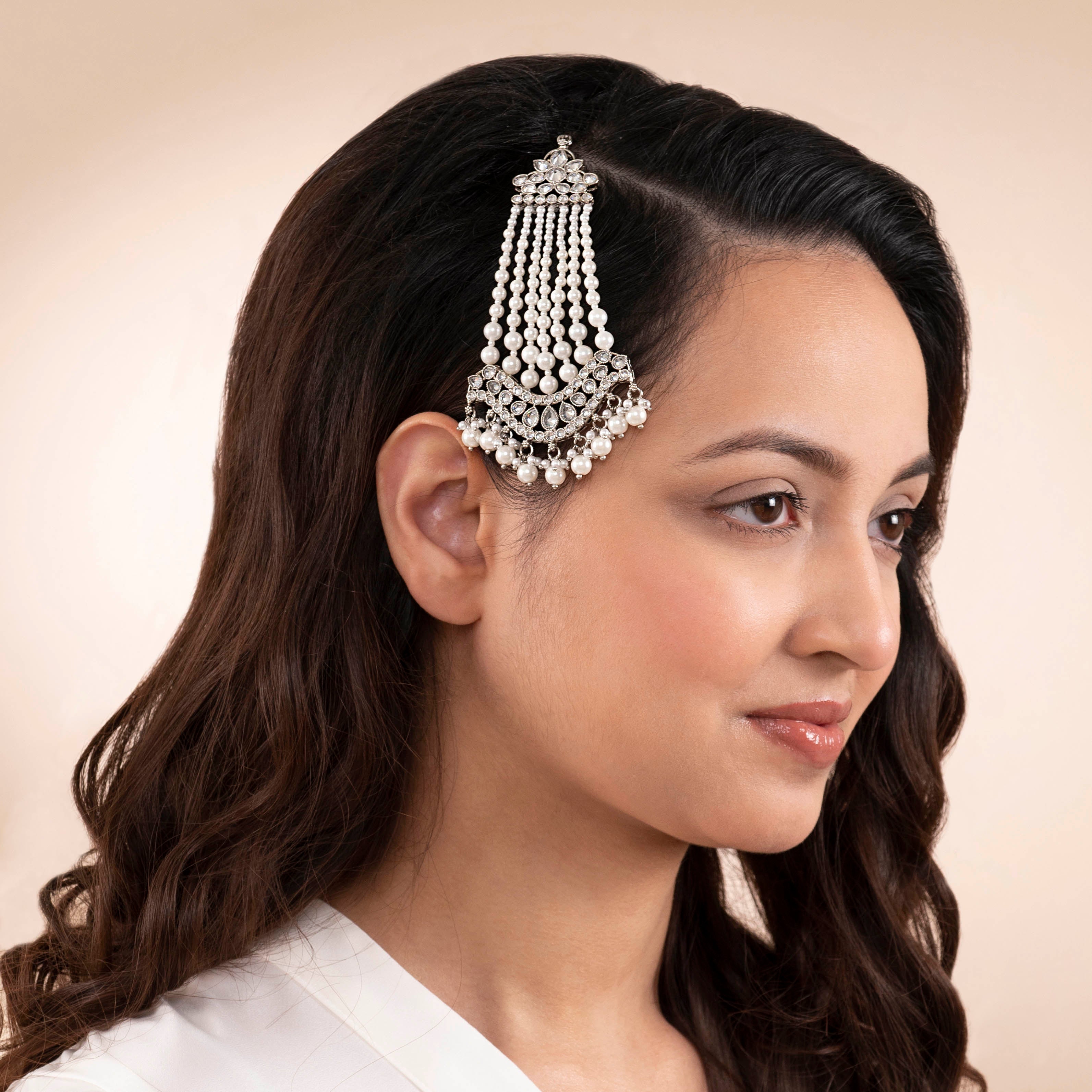 Sanya Jhumar in Pearl and Rhodium