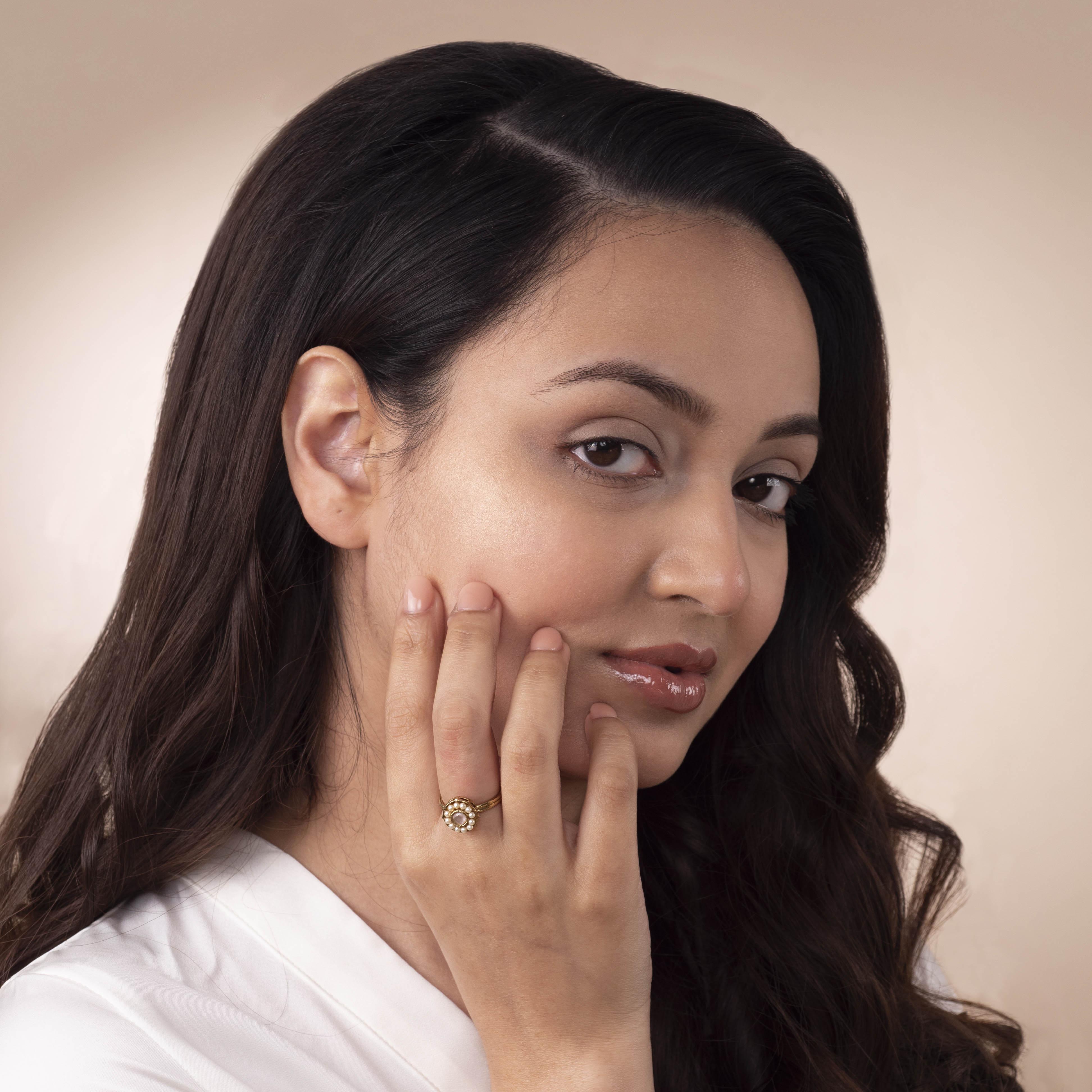 Leela Ring in Light Pink