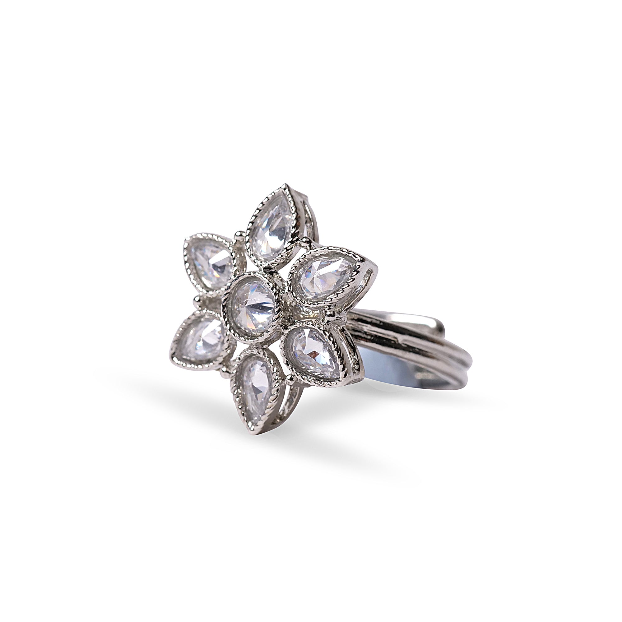 Joy Ring in Rhodium