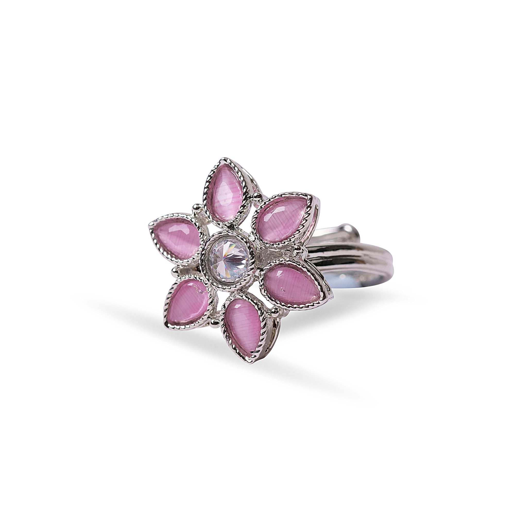Joy Ring in Pink and Rhodium