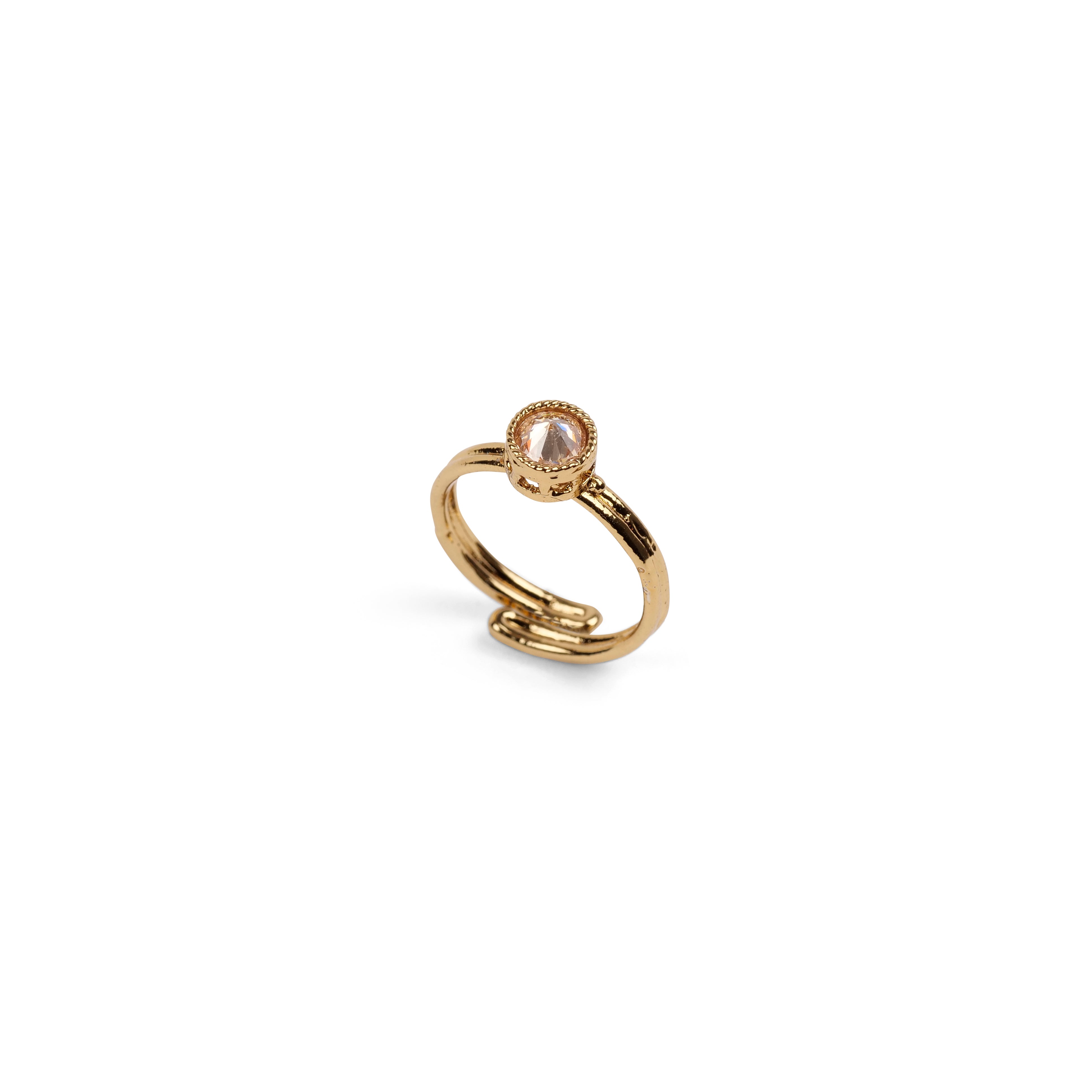 Classic Round Ring in Light Topaz