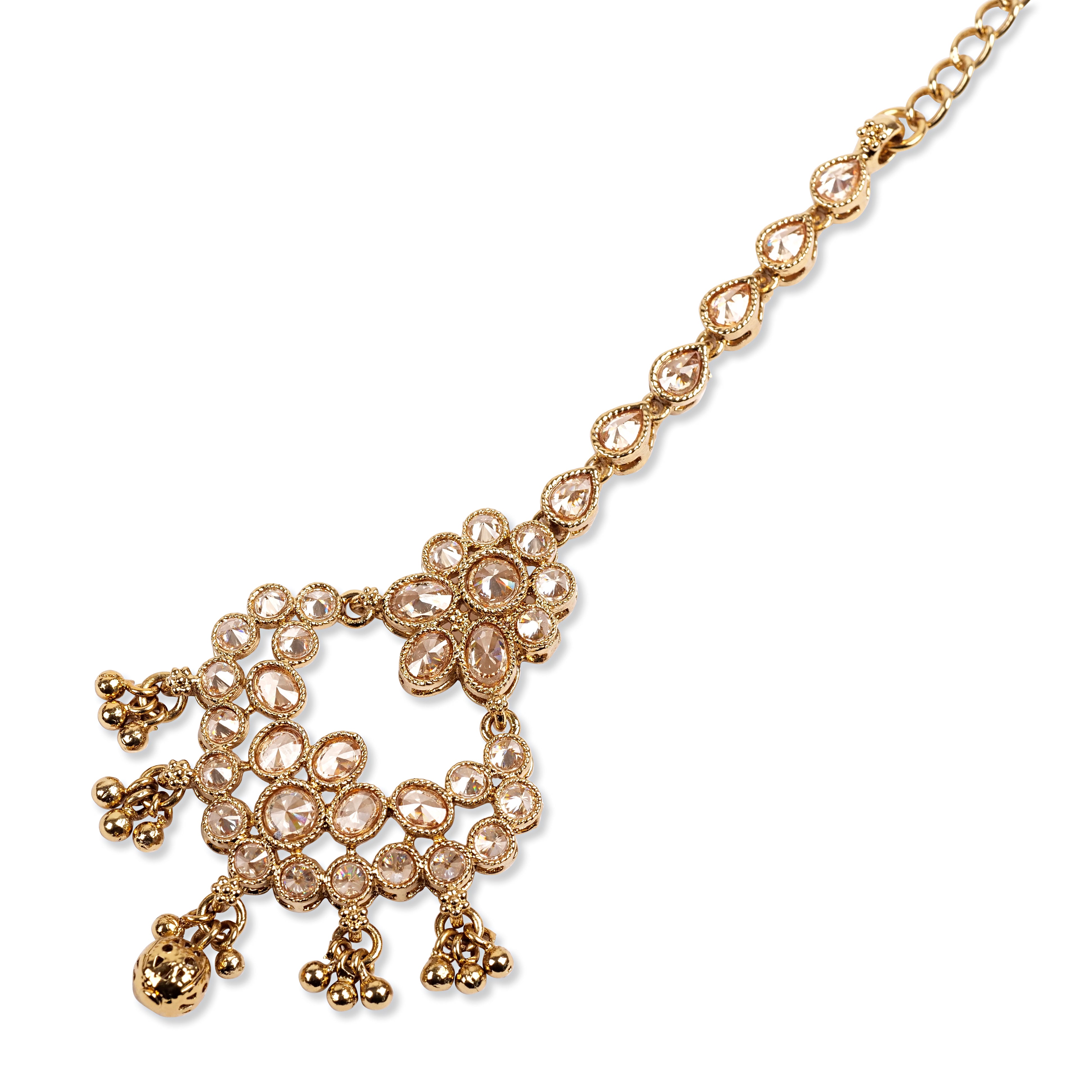 Rhea Maang Tikka in Antique Gold