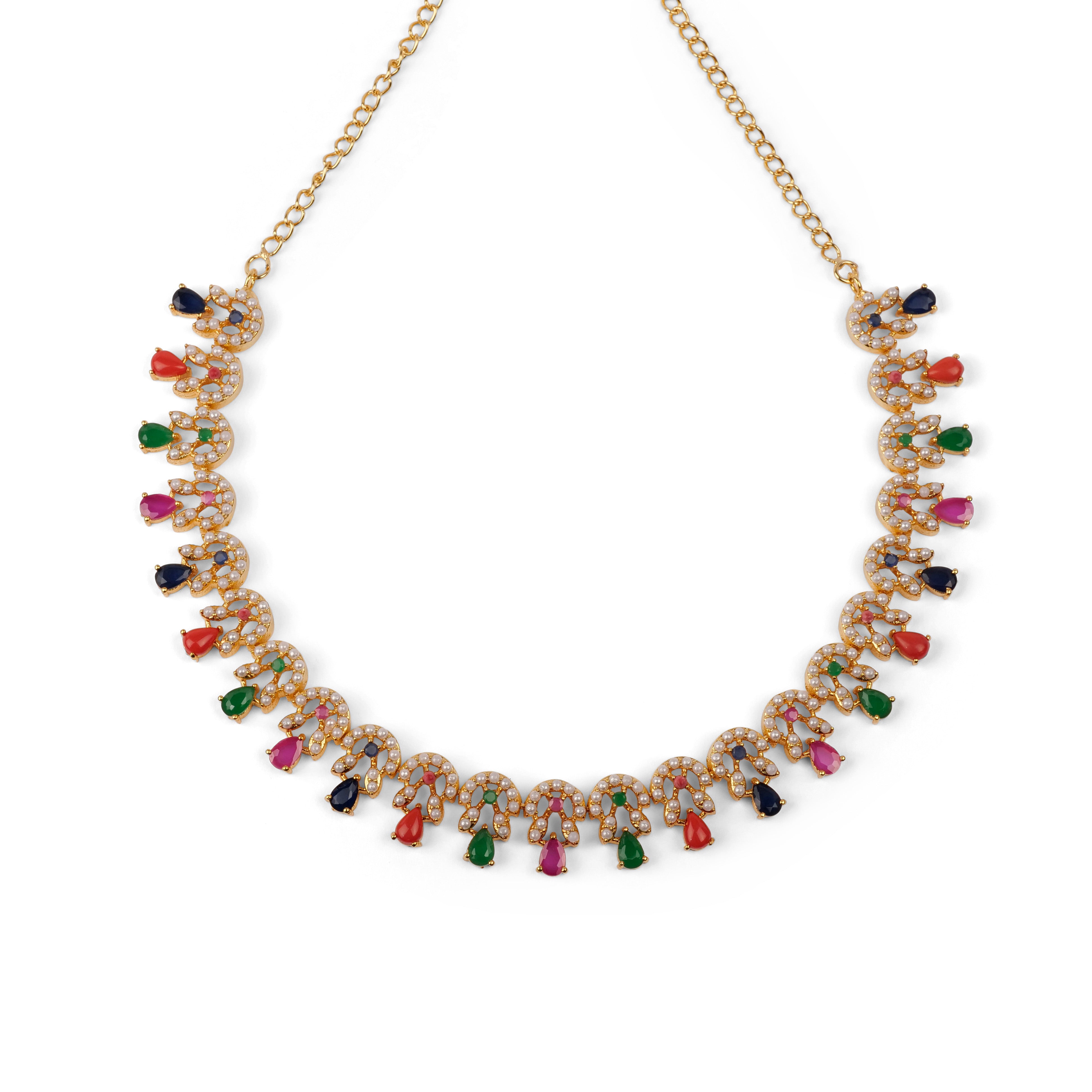 Himani Rajasthani Necklace Set in Multi
