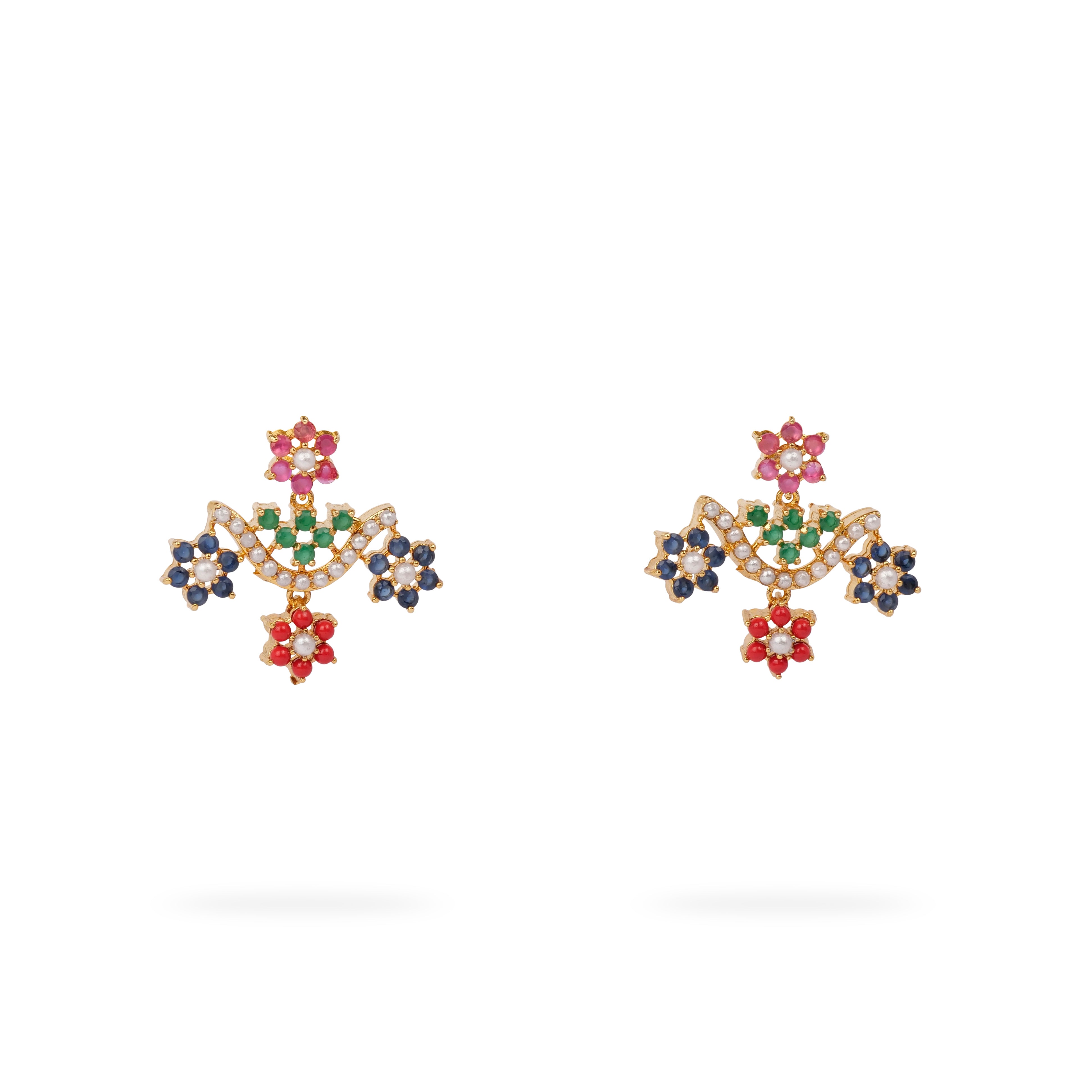 Phulki Rajasthani Necklace Set in Multi
