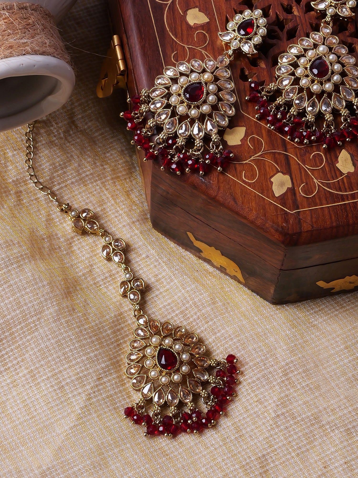 Earrings and Tikka Combinations