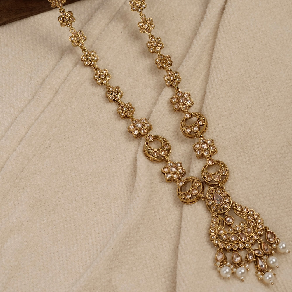 Anara Long Necklace in Pearl