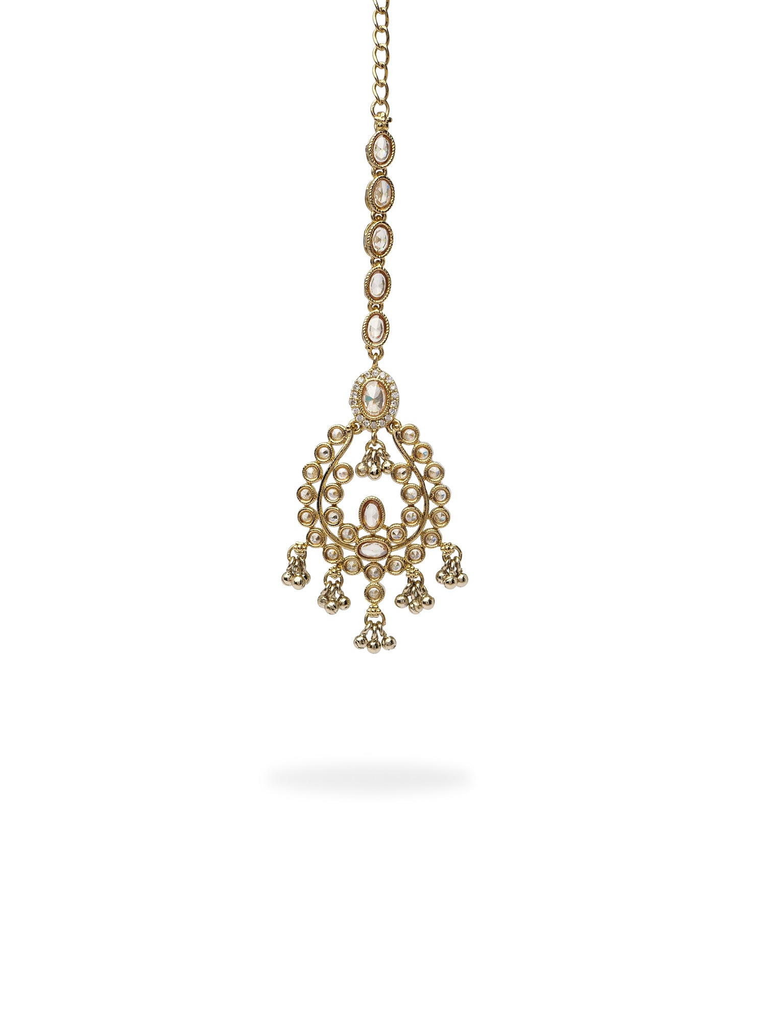 Adira Maang Tikka in Antique Gold