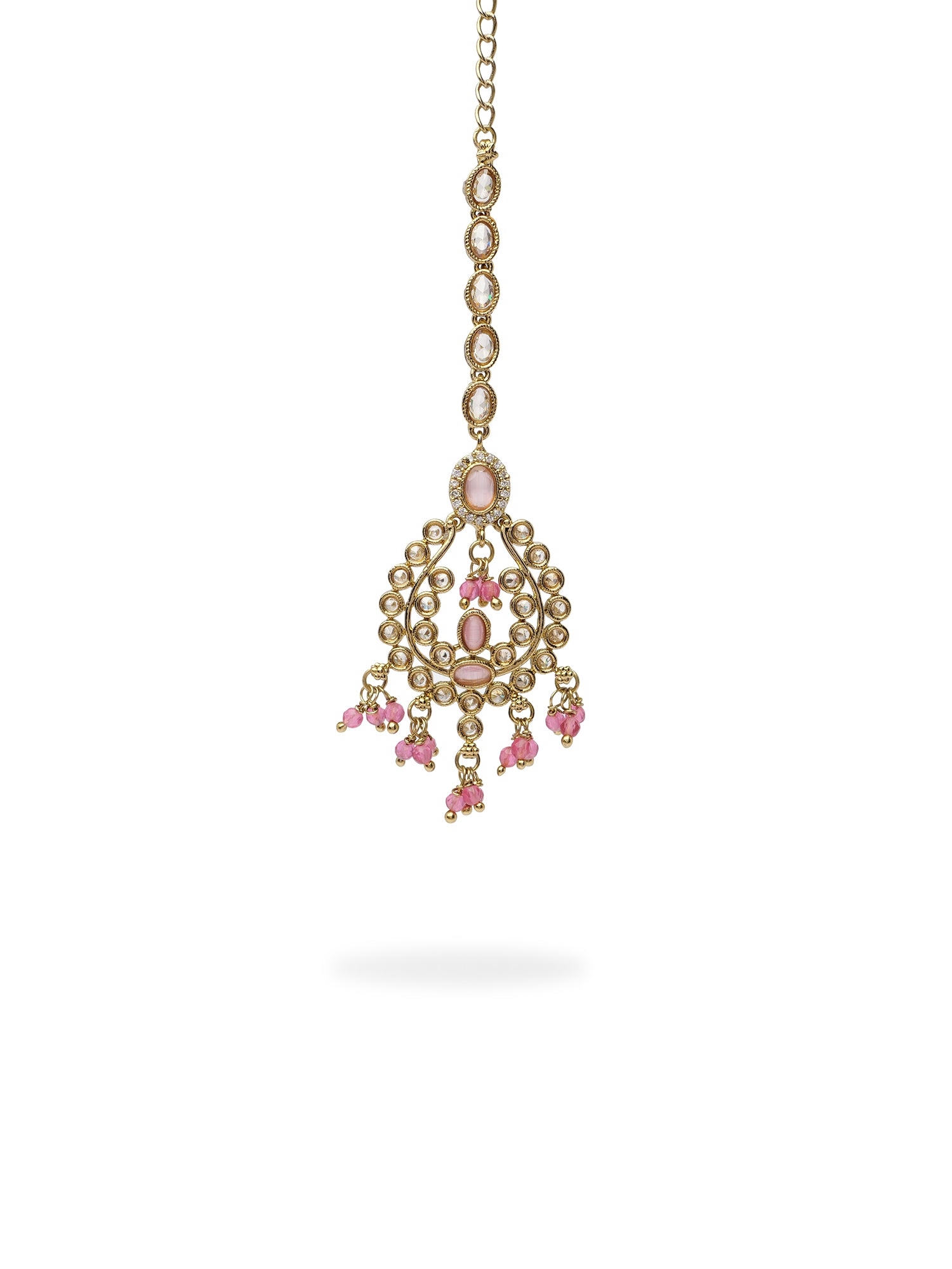 Adira Maang Tikka in Pink