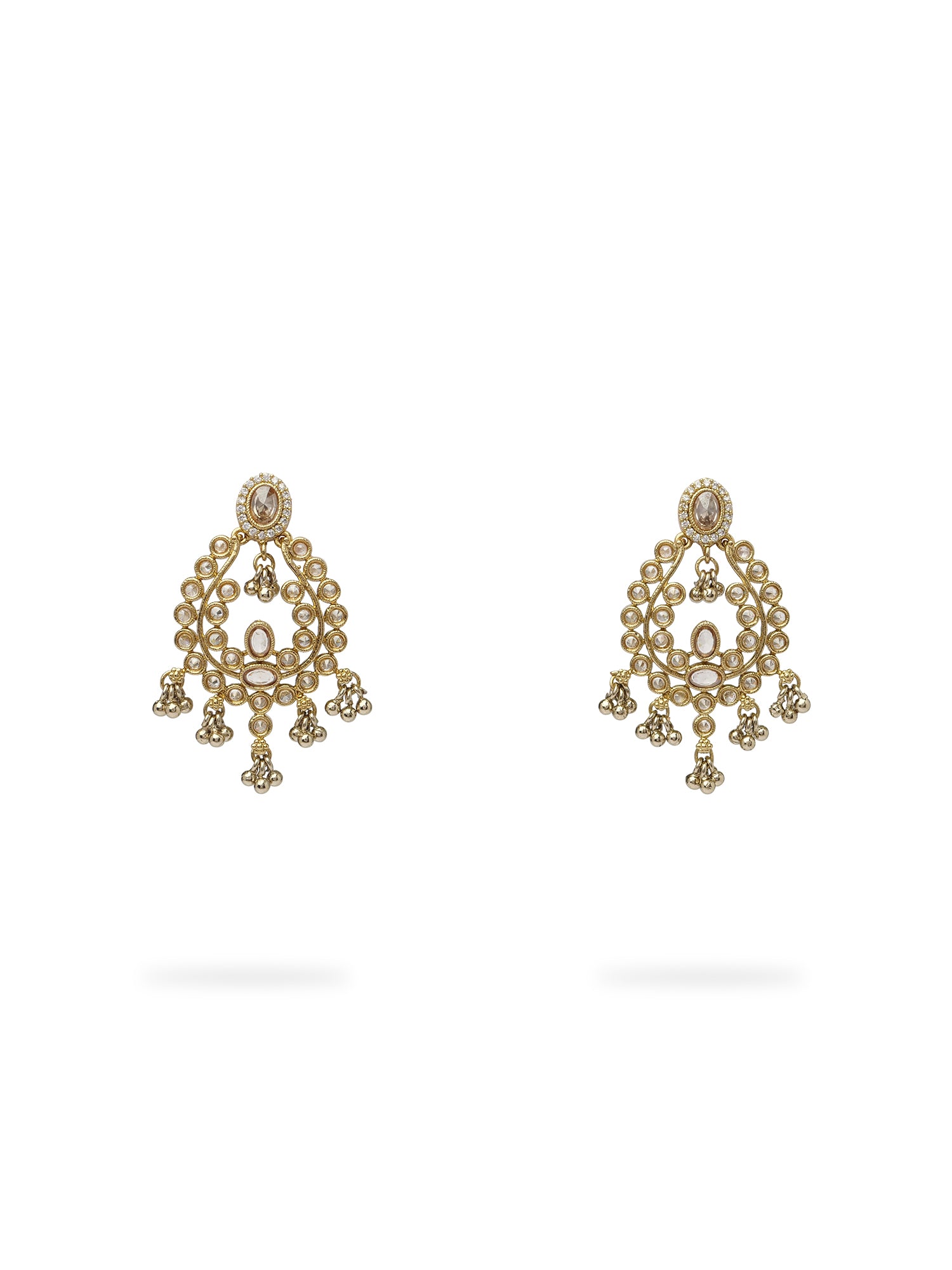 Adira Small Earrings in Antique Gold