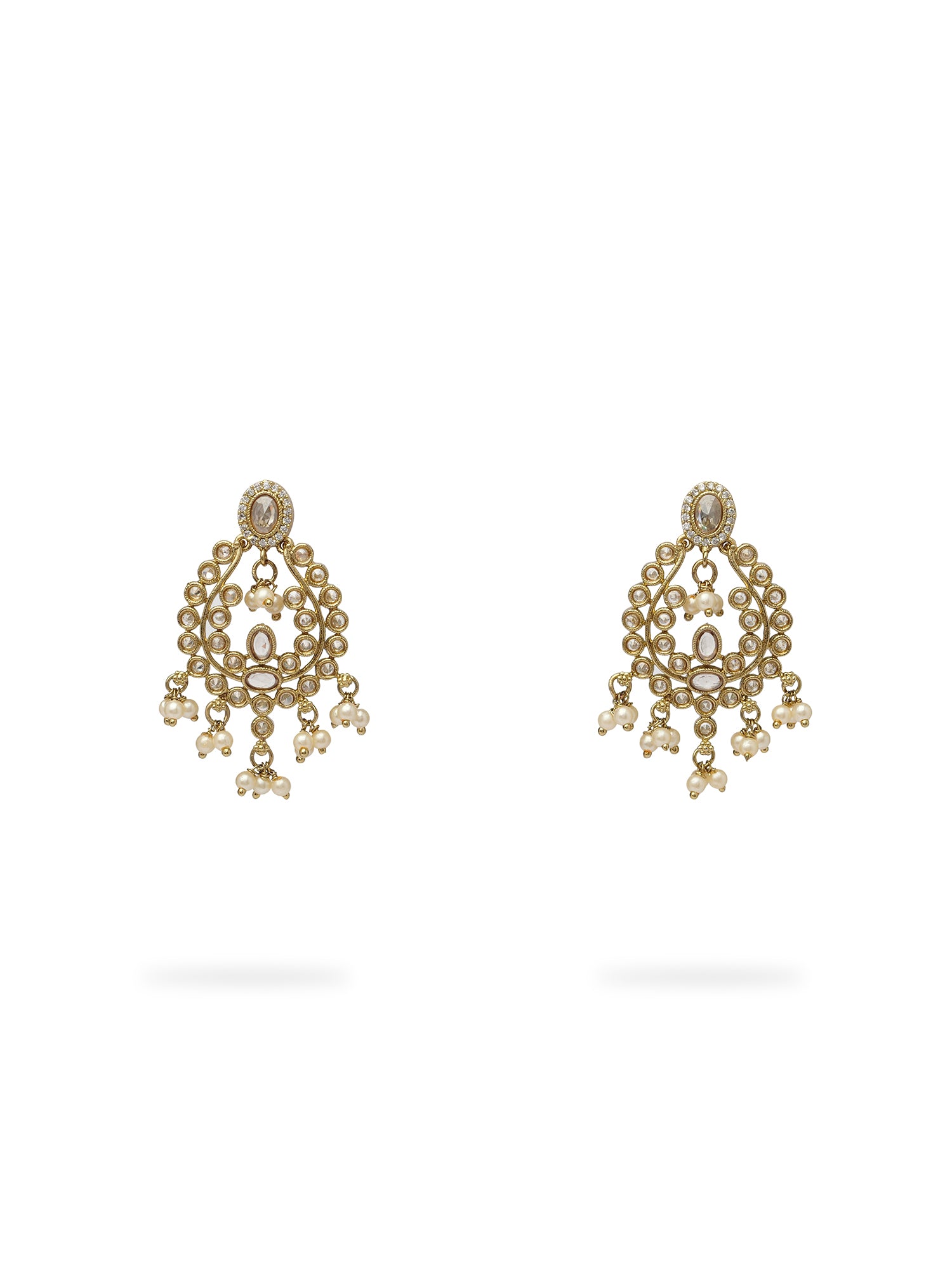 Adira Small Earrings in Champagne
