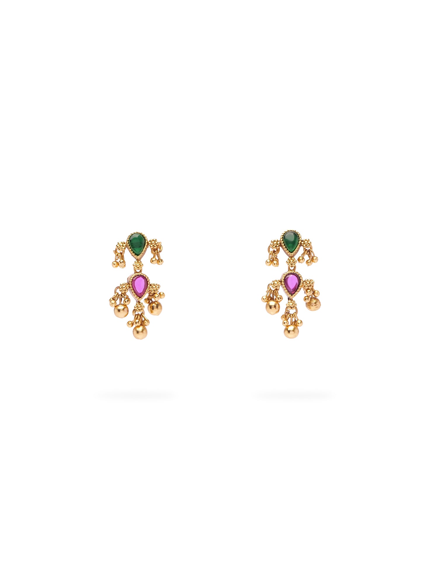  Aditi Earrings in Multi and Antique Gold