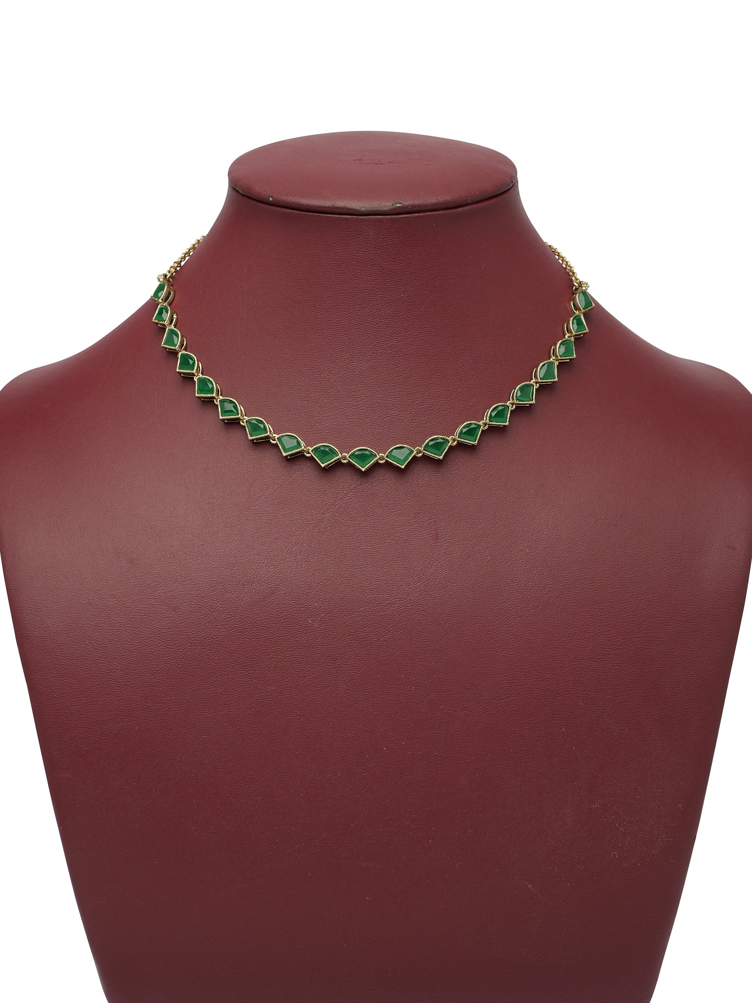Aleena Simple Neclace Set in Green