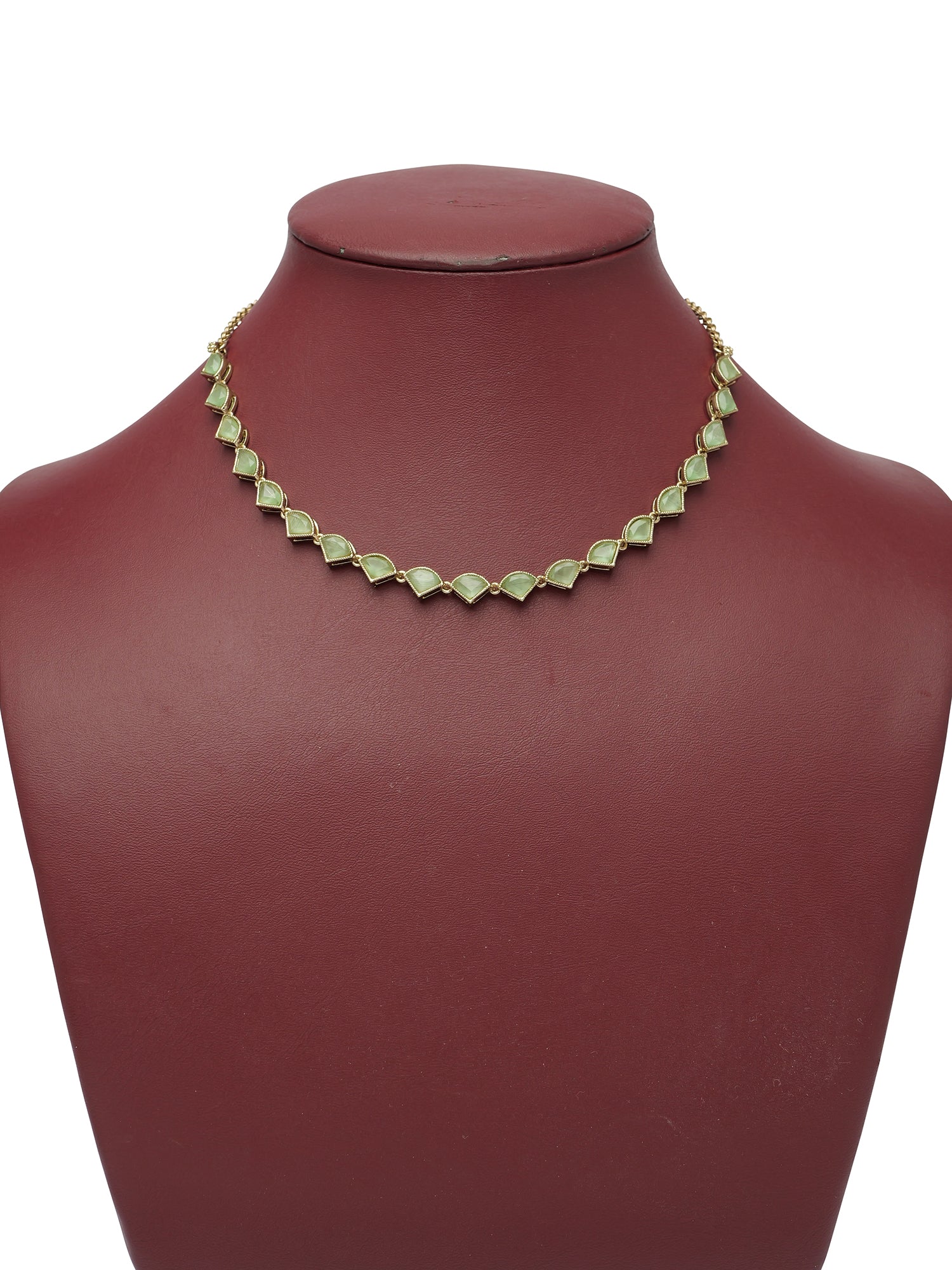 Aleena Simple Neclace Set in Mint