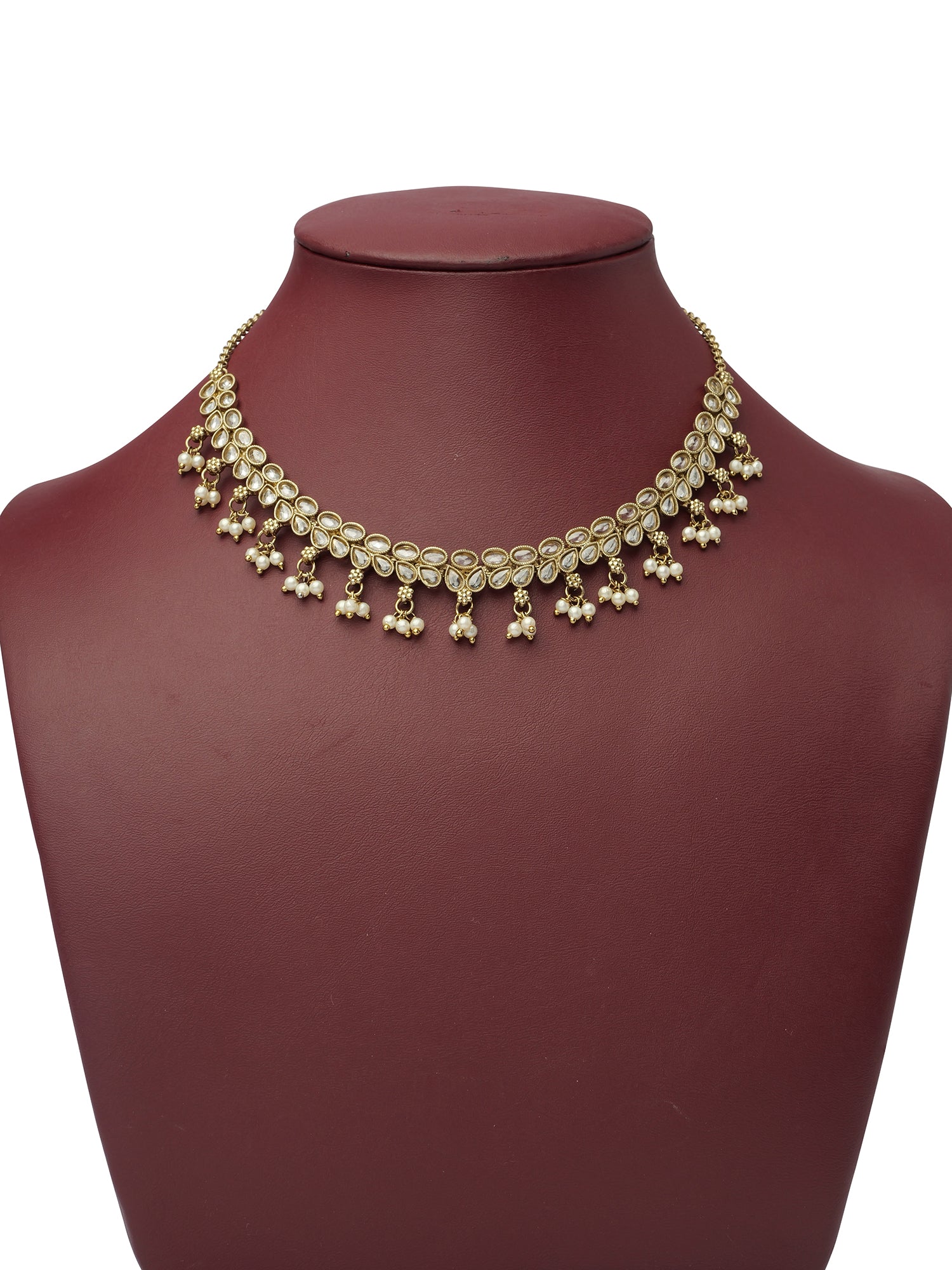 Ameera Necklace Set in White