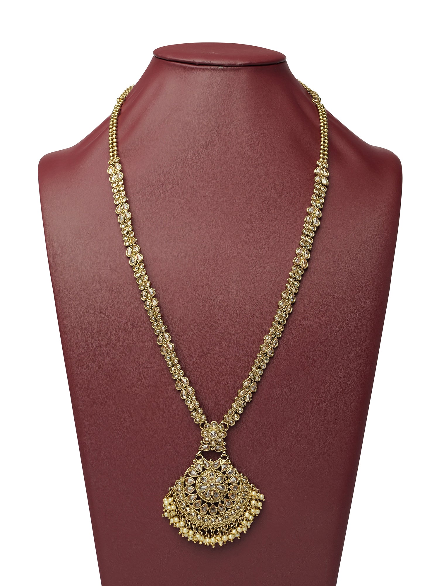 Amrani Rani Haar in Champagne and Antique Gold