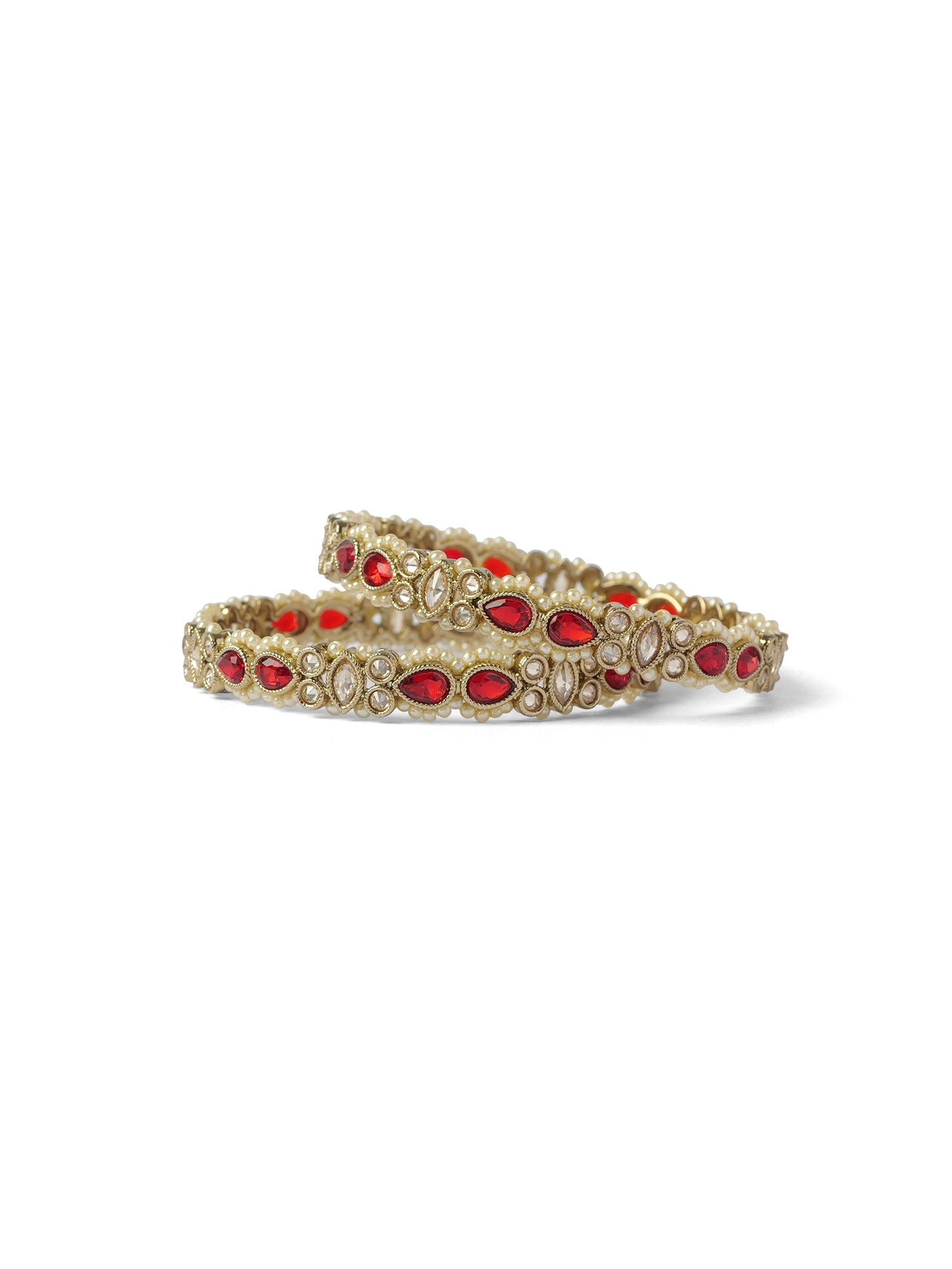 Anisha Pearl and Maroon Kada Bangles