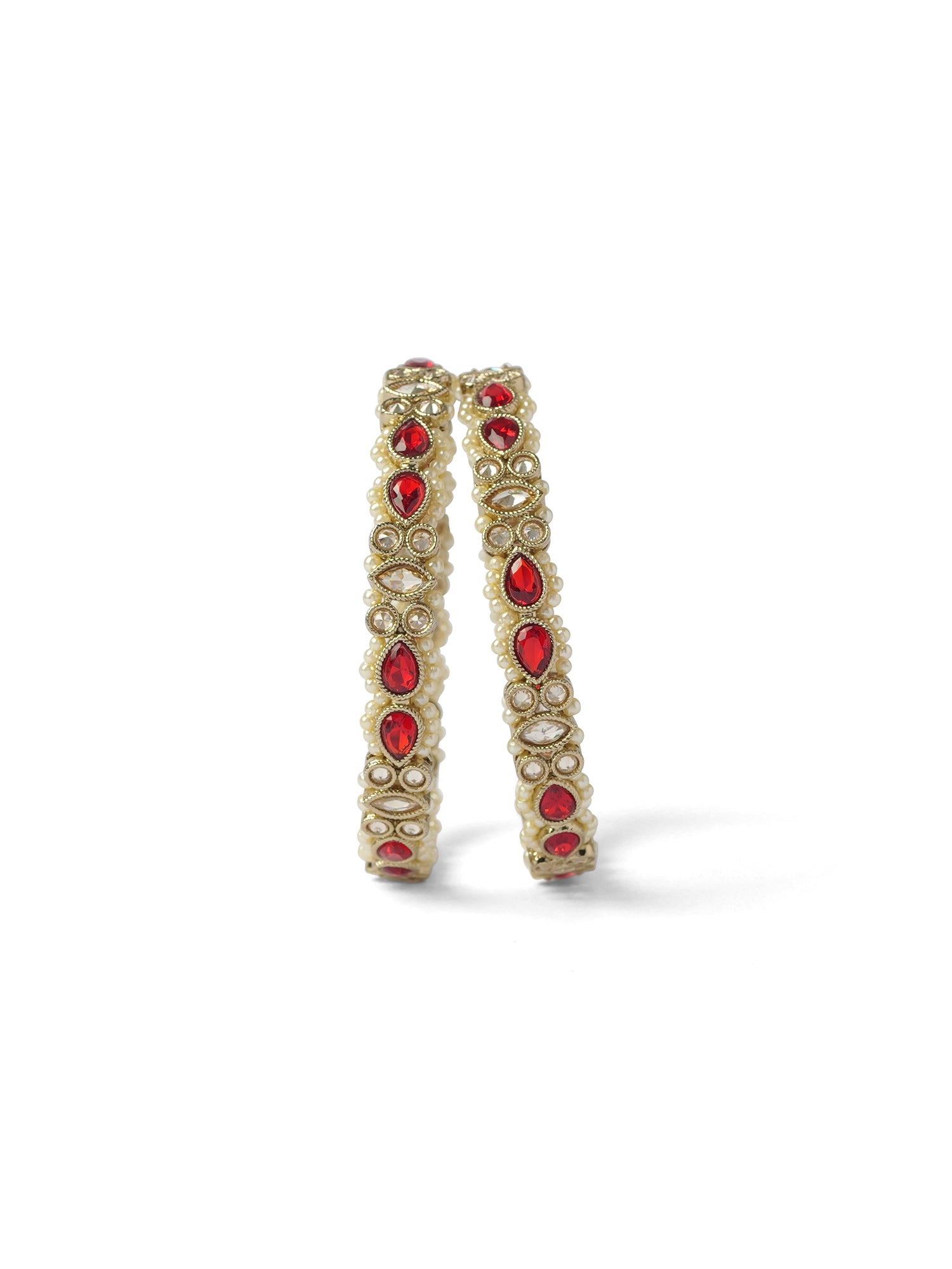 Anisha Pearl and Maroon Kada Bangles