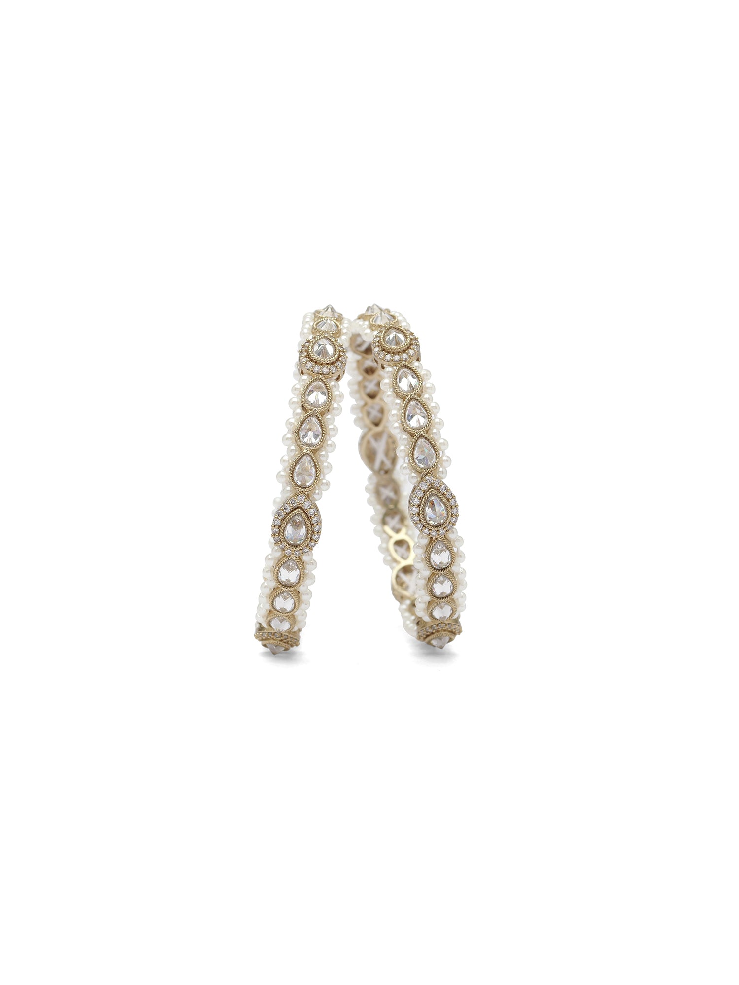Anmol Pearl Kadas in White
