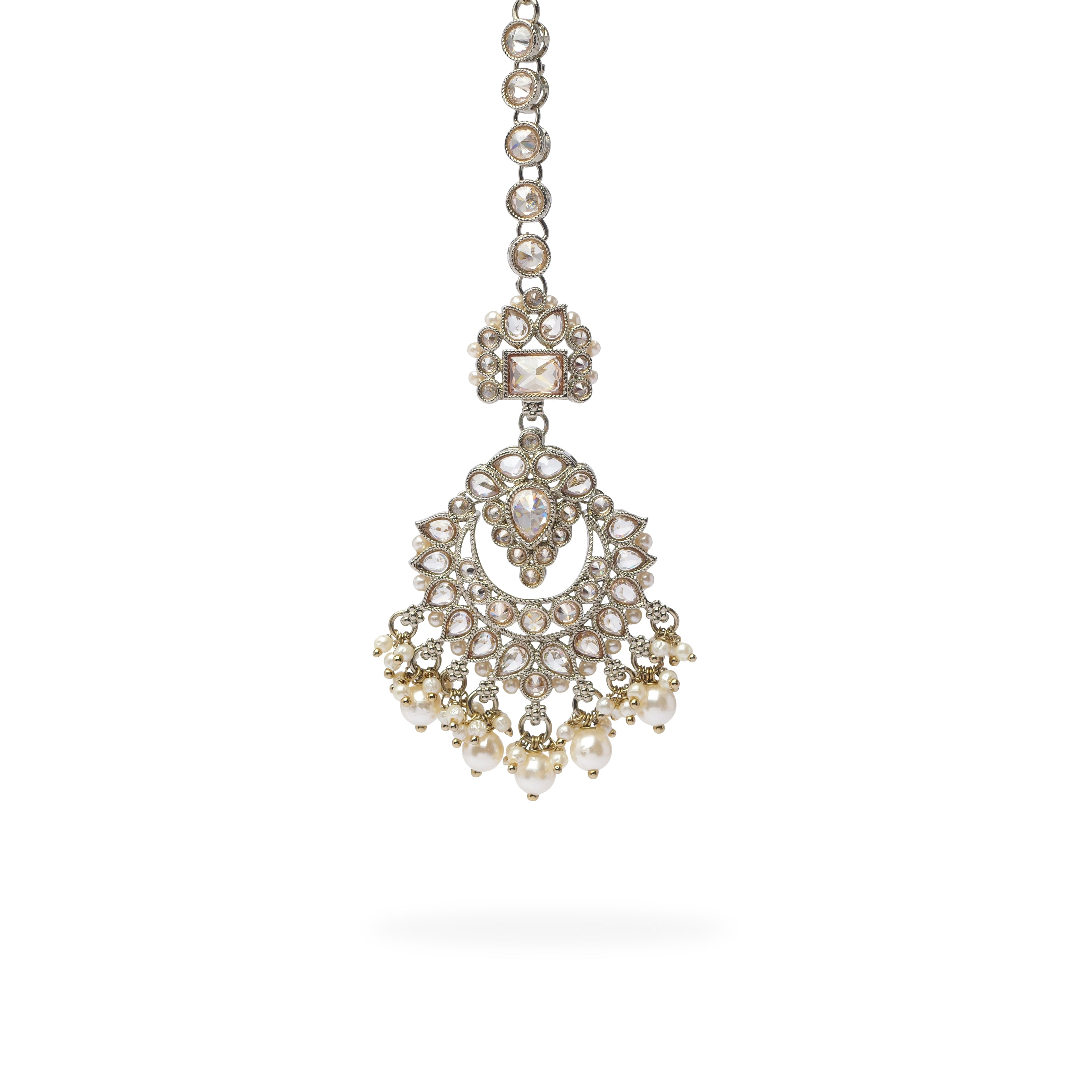 Anoushka Necklace Set in Pearl and Antique Gold