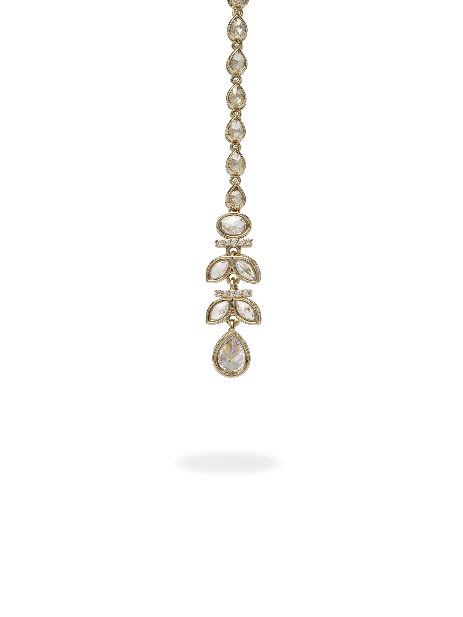 Anushka Necklace Set in White and Antique Gold