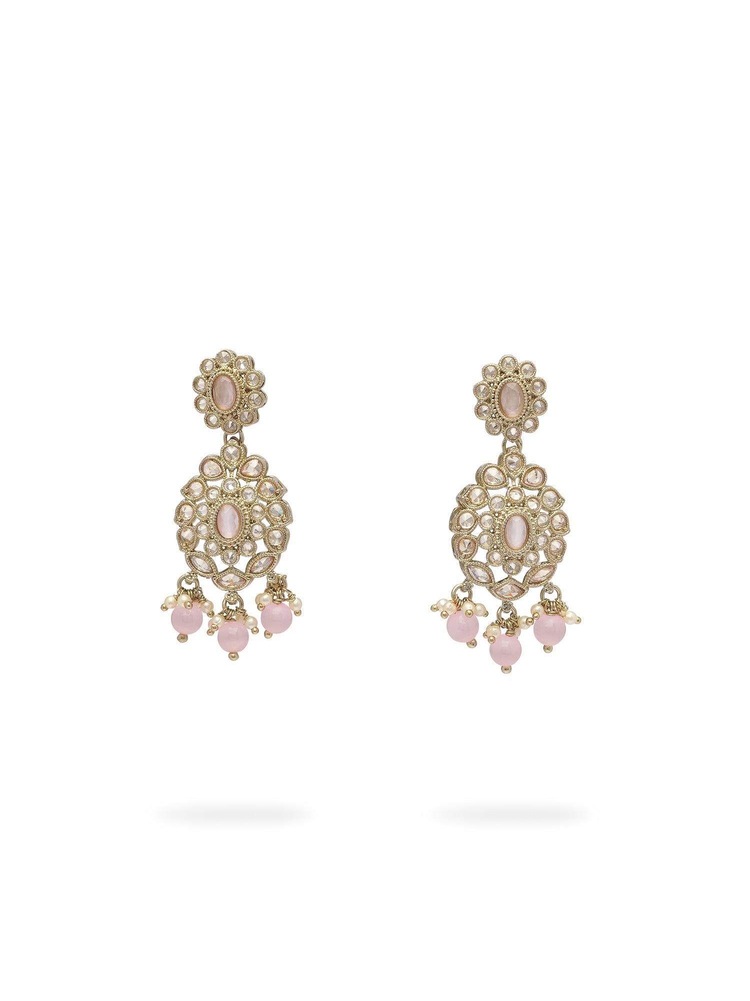 Anvika Earrings in Light Pink