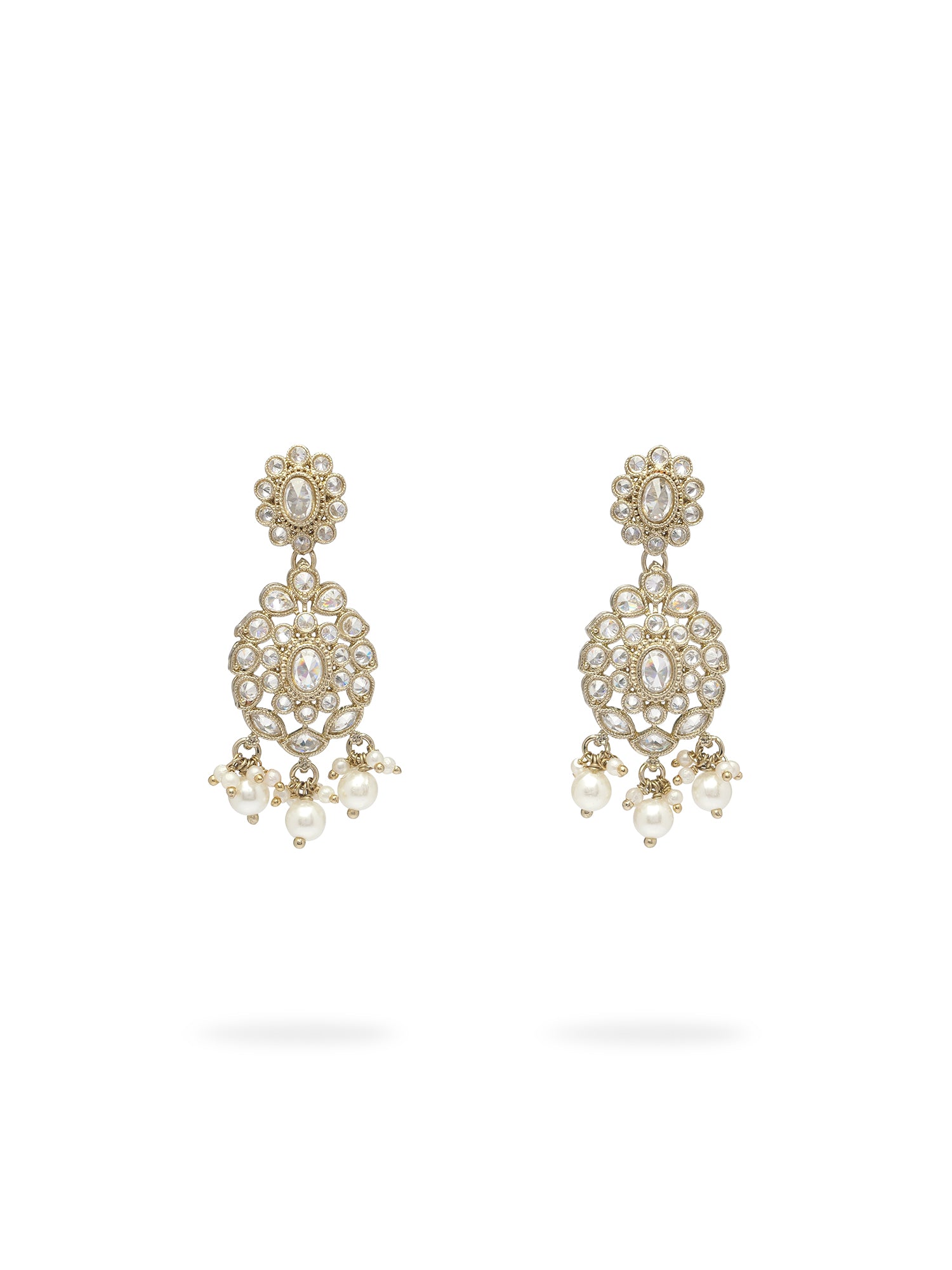 Anvika Earrings in White