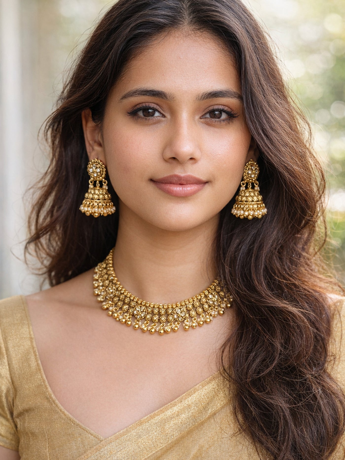Arpita Classic Choker Set in White 
