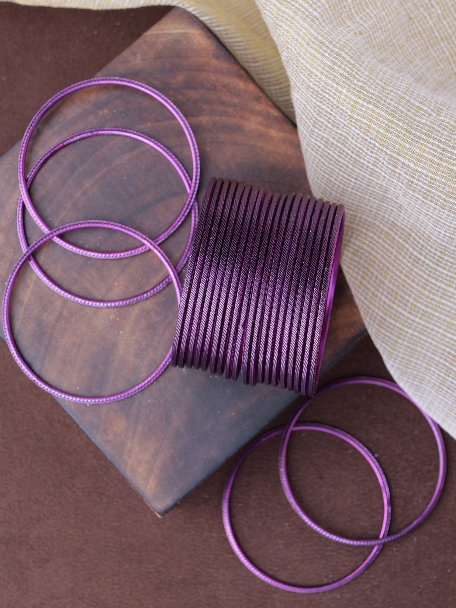 Aubergine Shimmer Bangles