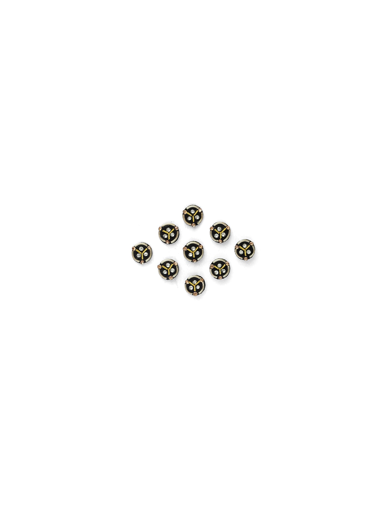 Avisha Black Round Bindis