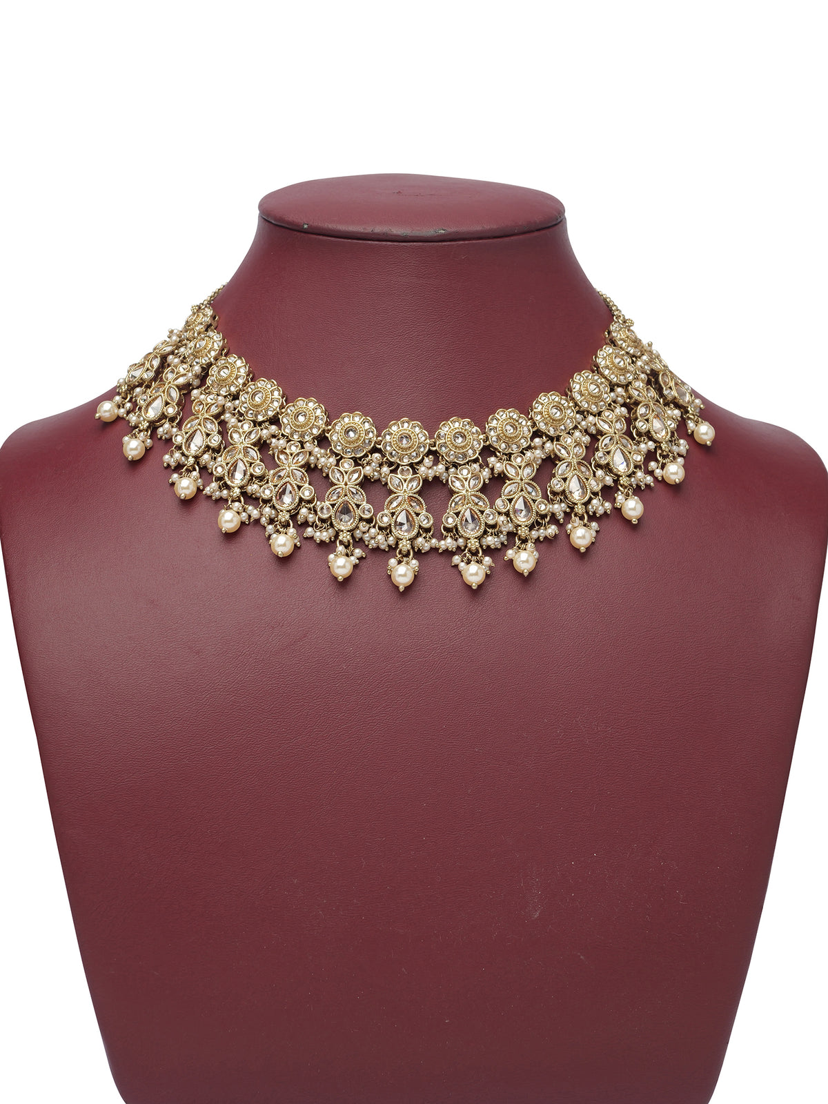 Ayushi Necklace Set in Champagne