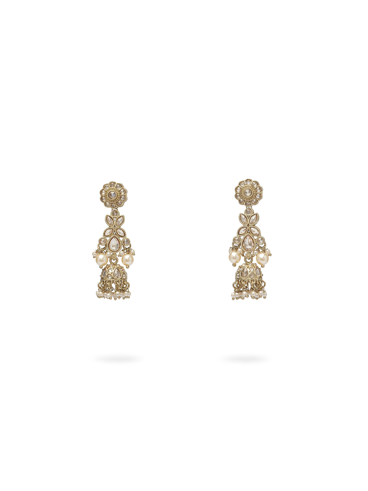 Ayushi Necklace Set in Champagne