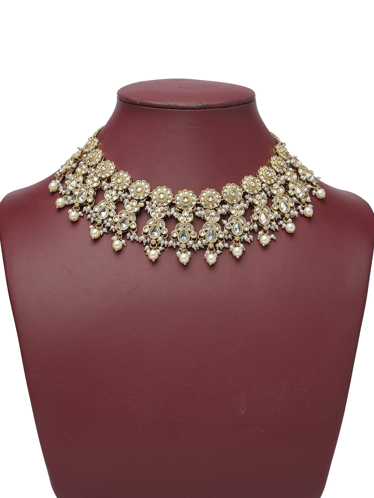Ayushi Necklace Set in White
