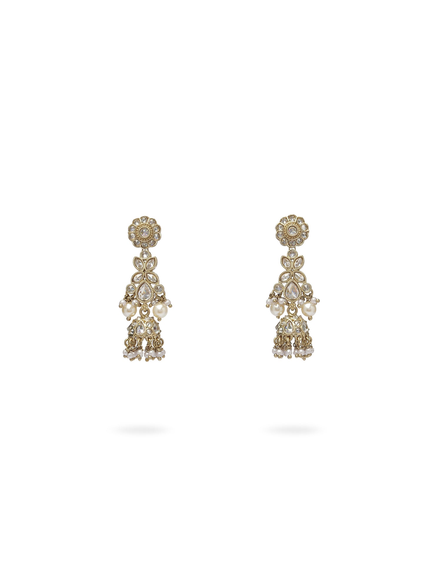 Ayushi Necklace Set in White