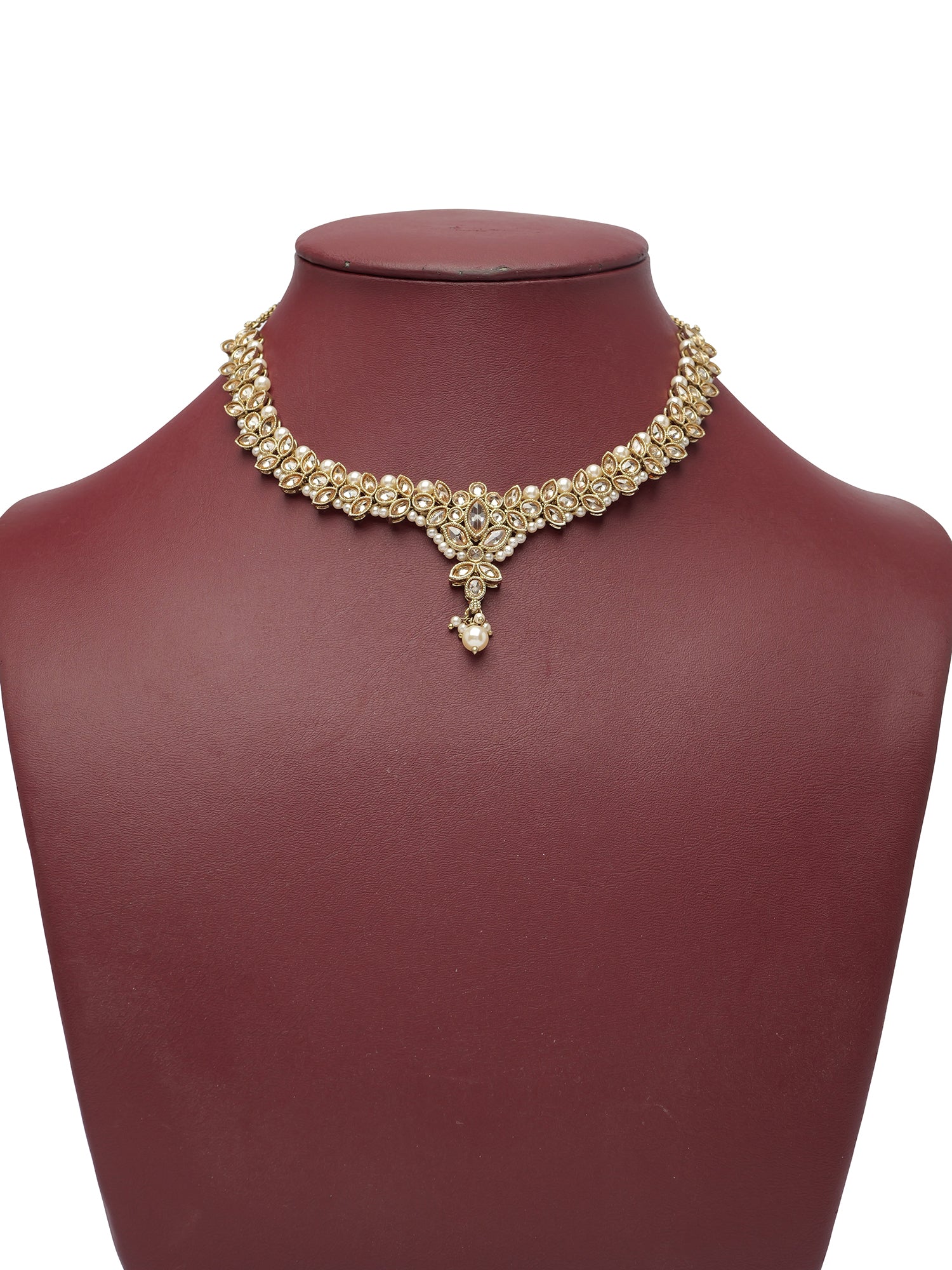 Bhavini Necklace Set in Champagne